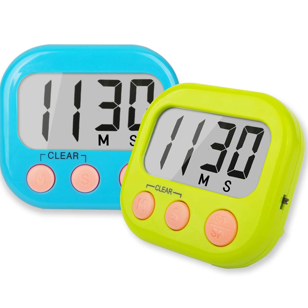 Classroom Timers for Teachers Kids Large Magnetic Digital Timer Teacher Supplies 2 Pack-Blue Green Blue Green 1