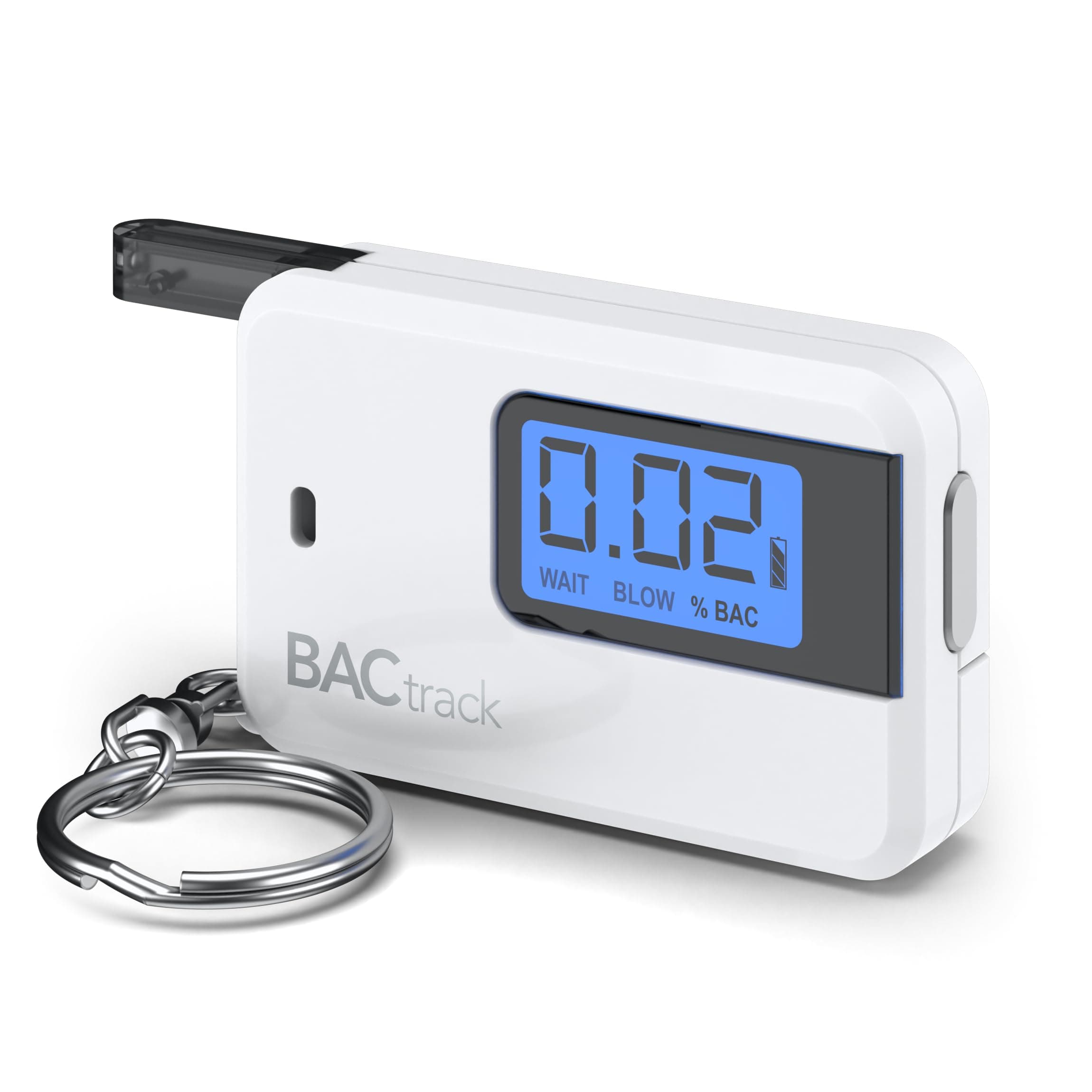 BACtrack Go Keychain Breathalyzer (White) | Ultra-Portable Pocket Keyring Alcohol Tester for Personal Use 1 White