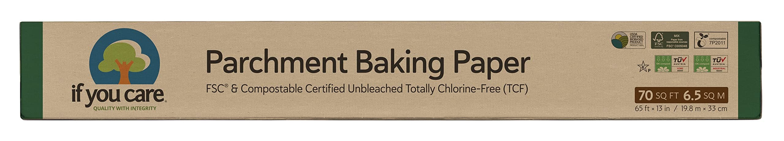 If You Care Parchment Baking Paper, 70 sq ft 1 Box (70 Sq Ft Total)