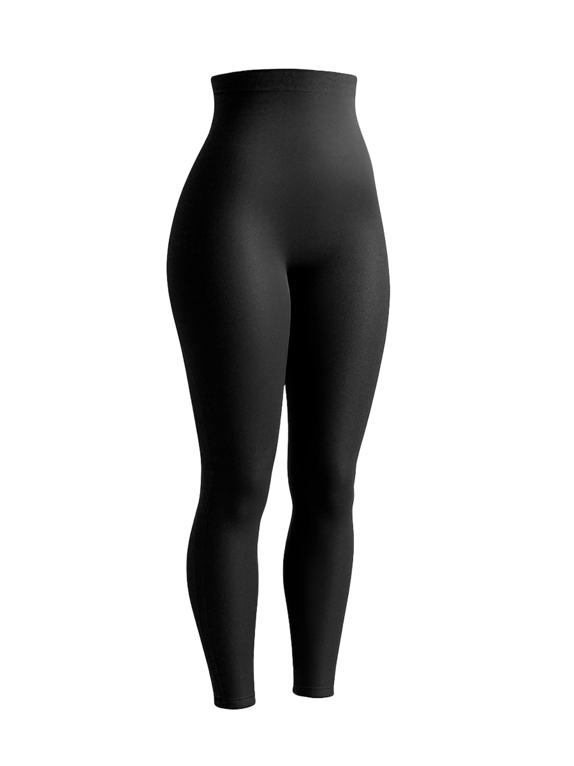 SHAPERMINT High Waisted Tummy Control Compression Leggings for Women - Petite to Plus Size Womens Leggings Non See Through X-Large Black