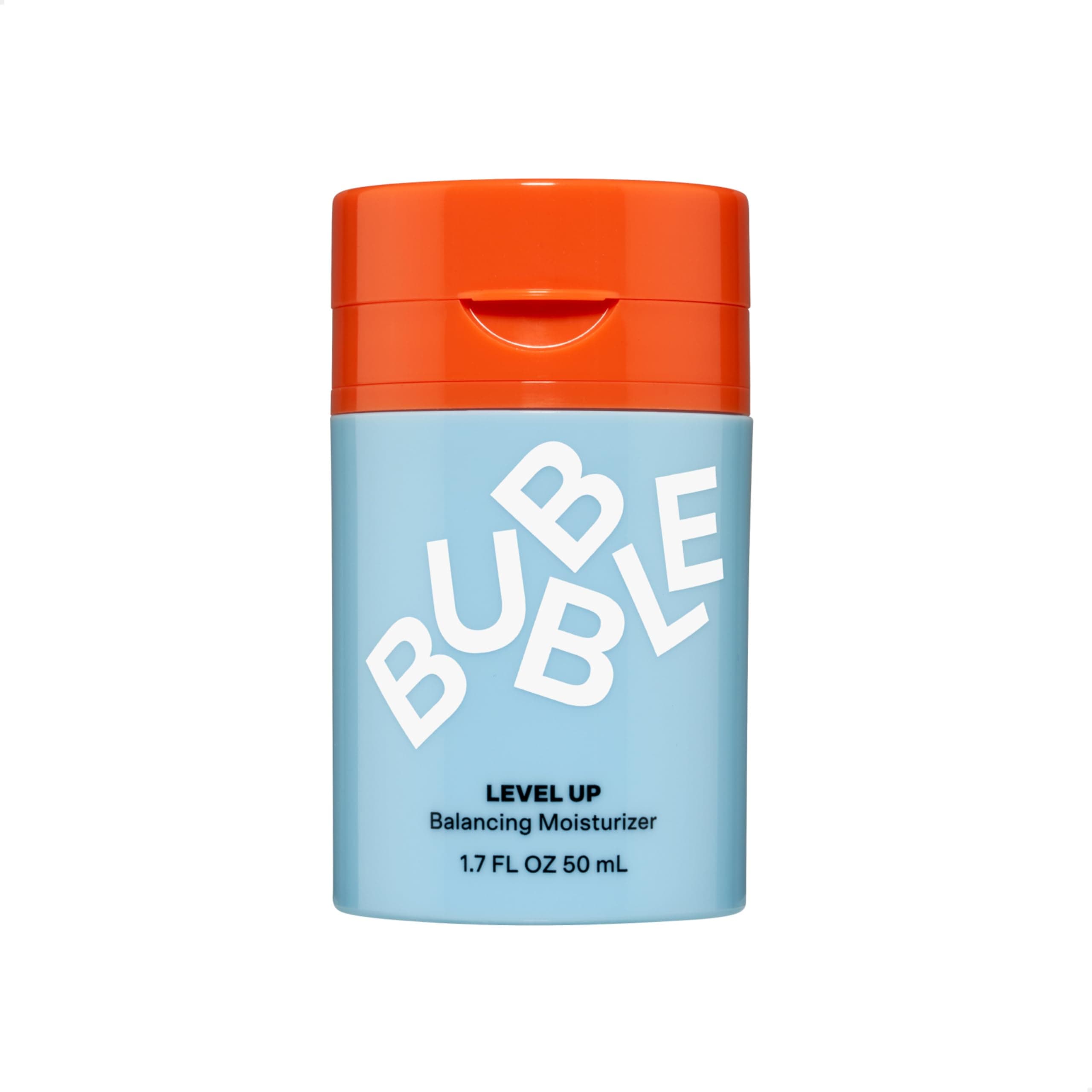 Bubble Skincare Level Up Gel Face Moisturizer for Oily Skin - Balancing + Hydrating Face Lotion with Niacinamide + Zinc to Improve Texture + Reduce Shine - Daily Lightweight Facial Moisturizer (50ml)