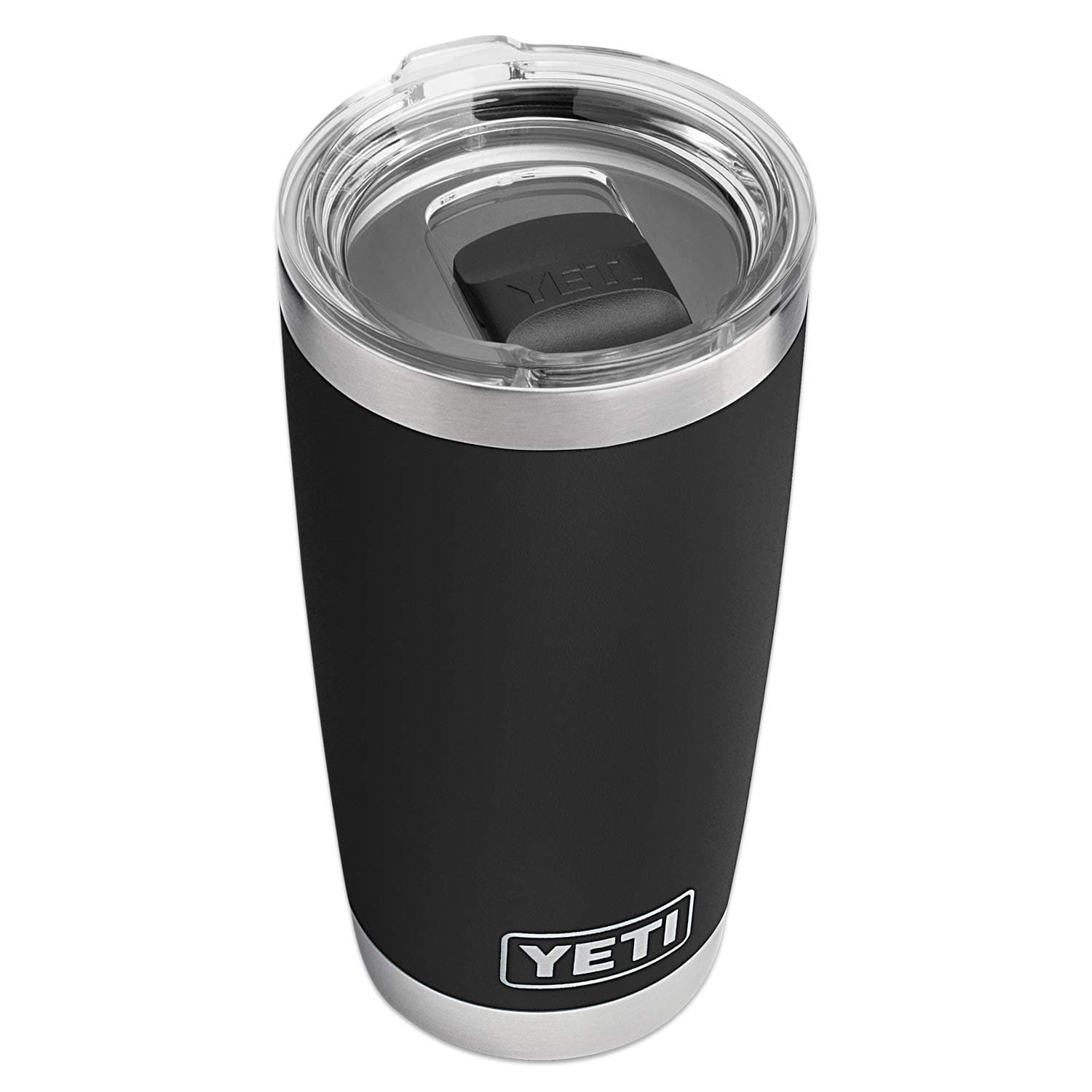 YETI Rambler 20 oz Stainless Steel Vacuum Insulated Tumbler w/MagSlider Lid Black 20 Ounces