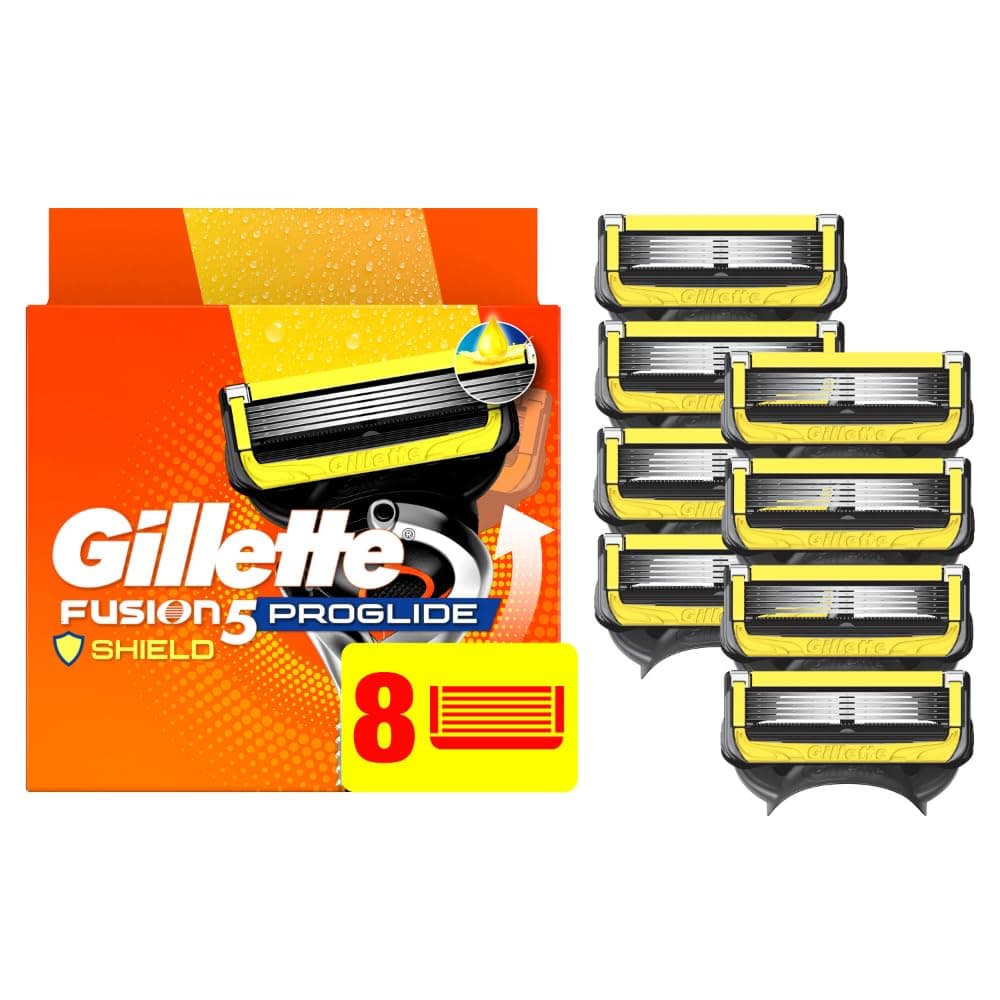 Gillette ProGlide Shield Razor Refills for Men, 8 Blade Refills 8 Count (Pack of 1)