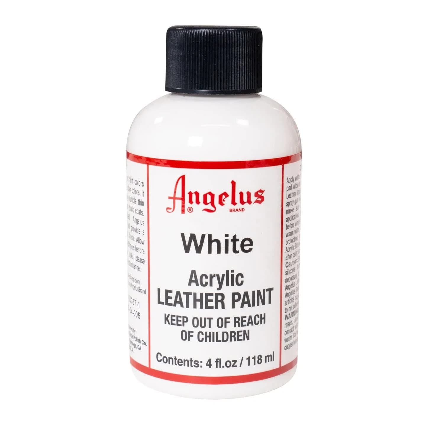 Angelus Acrylic Leather Paint 4oz White 4 Fl Oz (Pack of 1) White