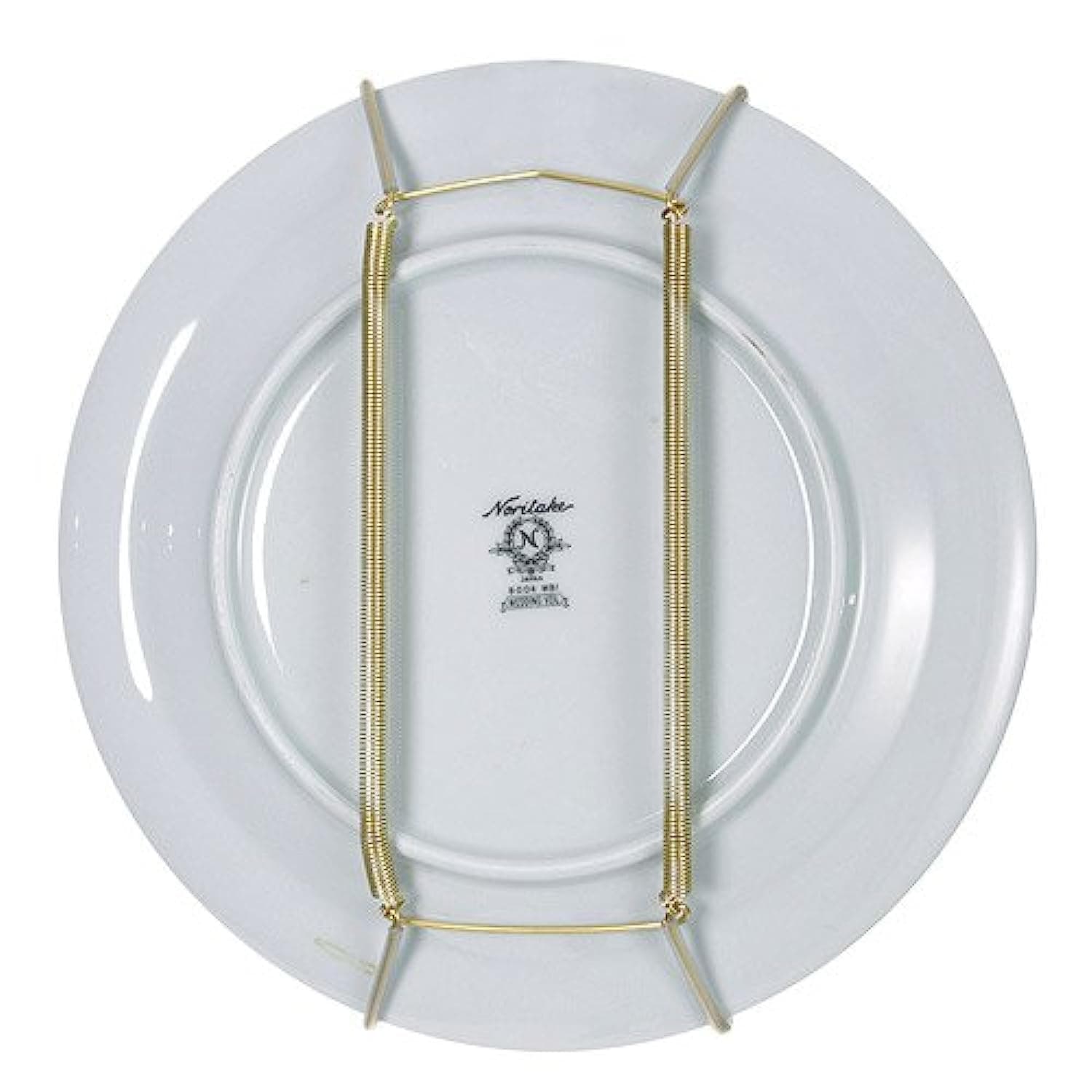 Rocky Mountain Goods Plate Hanger for Wall and Mounting Hardware - Fits Decorative Plates and platters - Heavy Duty Polished Brass - Vinyl Non Scratch Hooks - Includes Wall Mount kit (8" - 11") 7" - 10"
