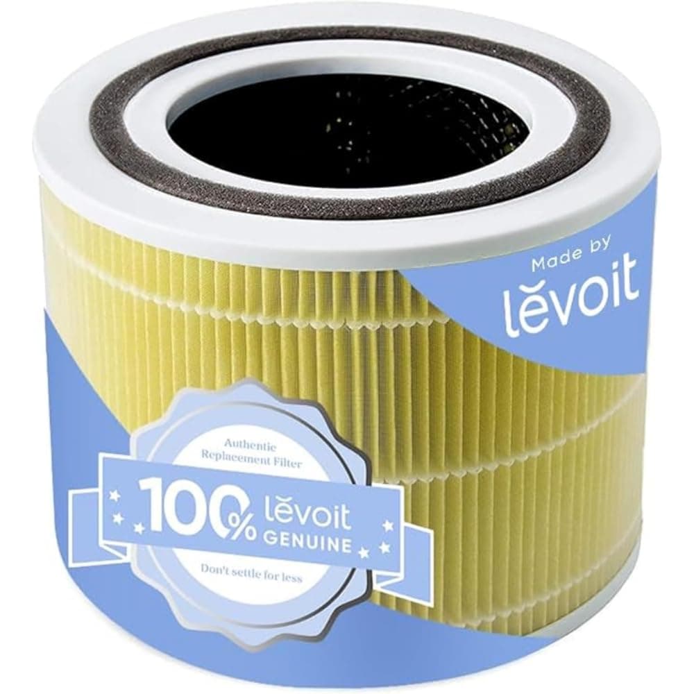 LEVOIT Core 300-P Replacement Filter Air Purifier Pet Allergy, Genuine Core300S-P Filters, Supports HEPA Sleep Mode, High-Efficiency Activated Carbon, Core 300-RF-PA, Yellow, 1 Pack Pet Allergy Filter