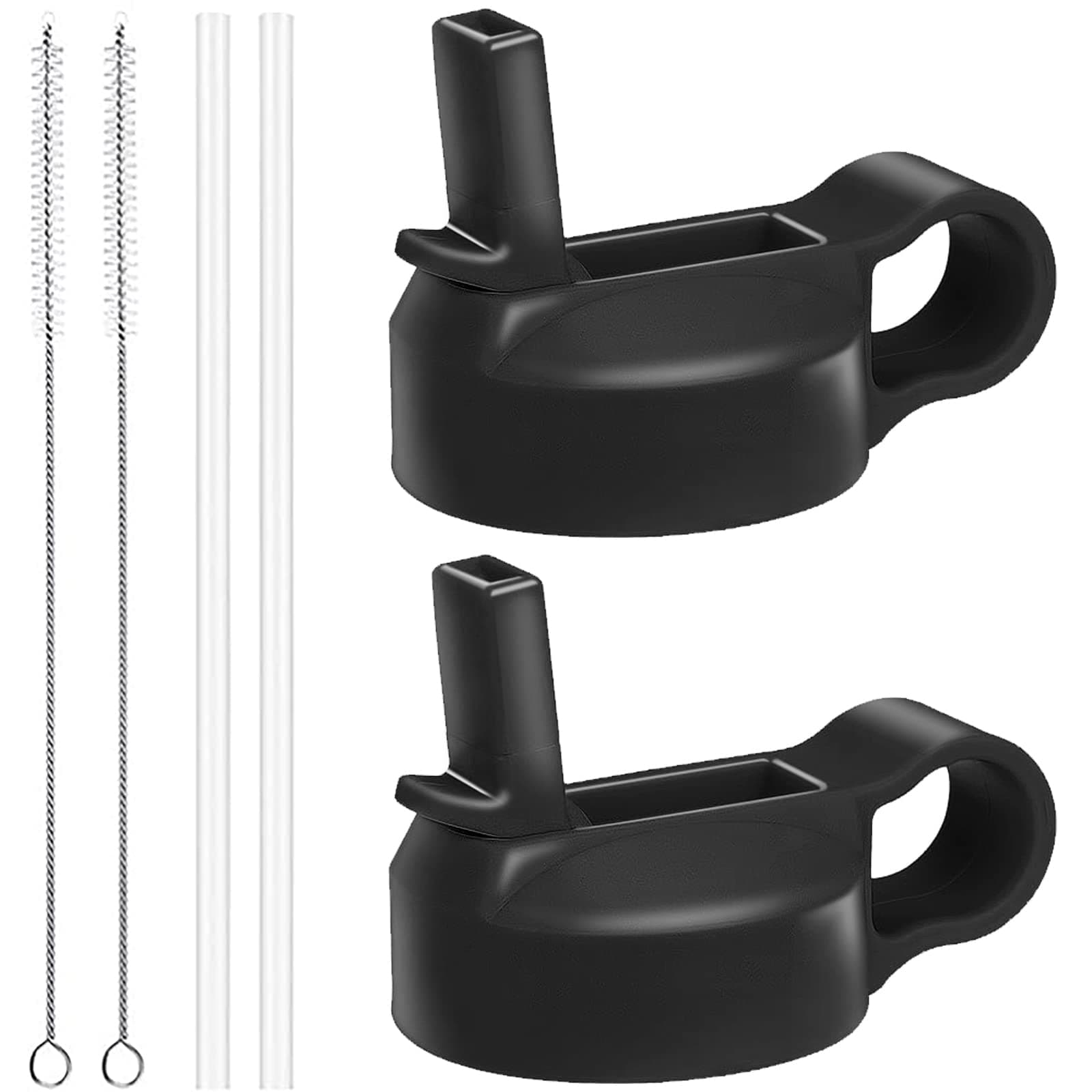 The Mass Wide Mouth Straw Lid Compatibility Most Sports Water Bottle Black