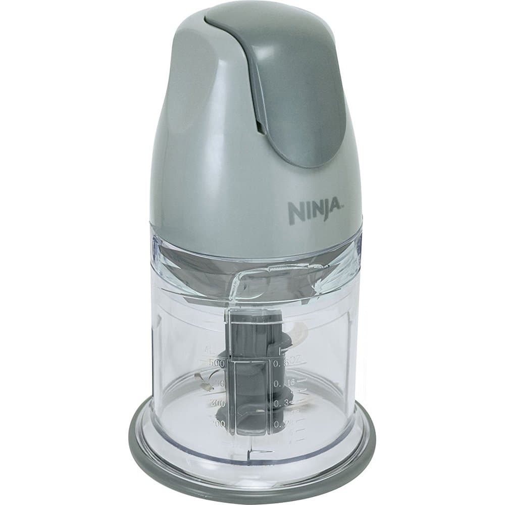Ninja QB900B Master Prep Food Processor Blender with 48 oz Pitcher & 16 oz Chopping Bowl, Perfect for Frozen Blending & Chopping, 400 Watts, Dishwasher Safe, Countertop, Grey Gray 48 oz.
