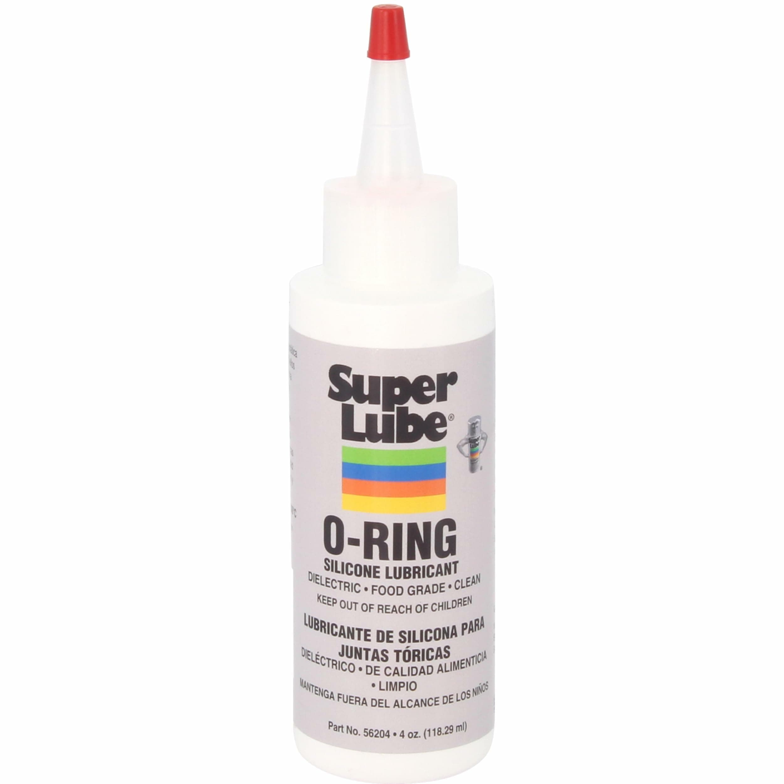 Super Lube 56204 O-Ring Silicone Lubricant, Clear 4oz Bottle
