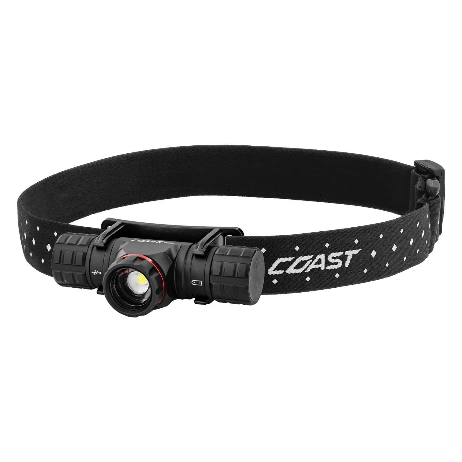 Coast XPH30R 1500 Lumen USB-C Rechargeable Dual Power Headlamp with Twist Focus Beam and Magnetic Base