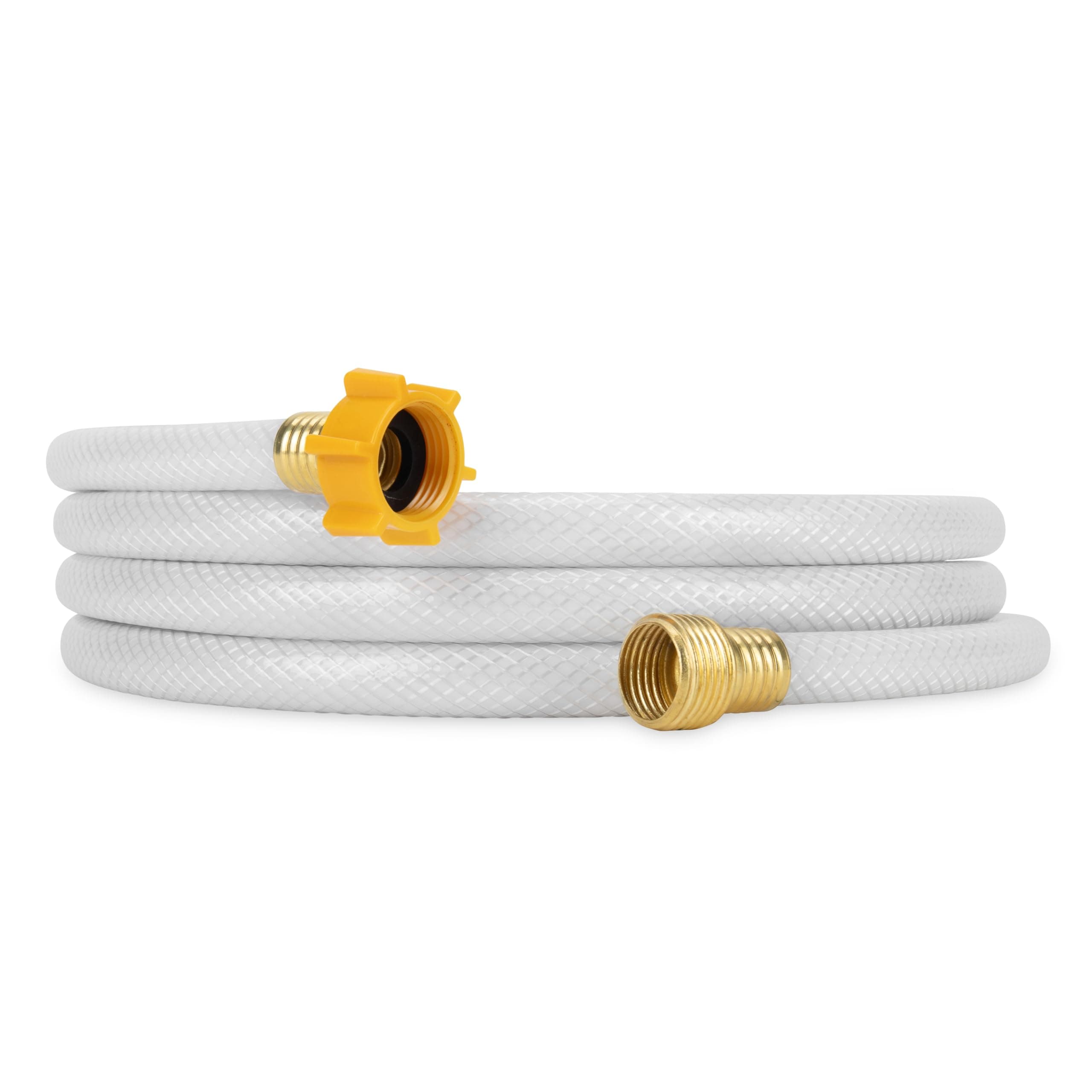 Camco TastePURE 10-Ft Water Hose - RV Drinking Water Hose Contains No Lead, No BPA & No Phthalate - Features Diamond-Hatch Reinforced PVC Design - 1/2” Inside Diameter, Made in the USA (22743) 1/2-Inch ID 10 Feet