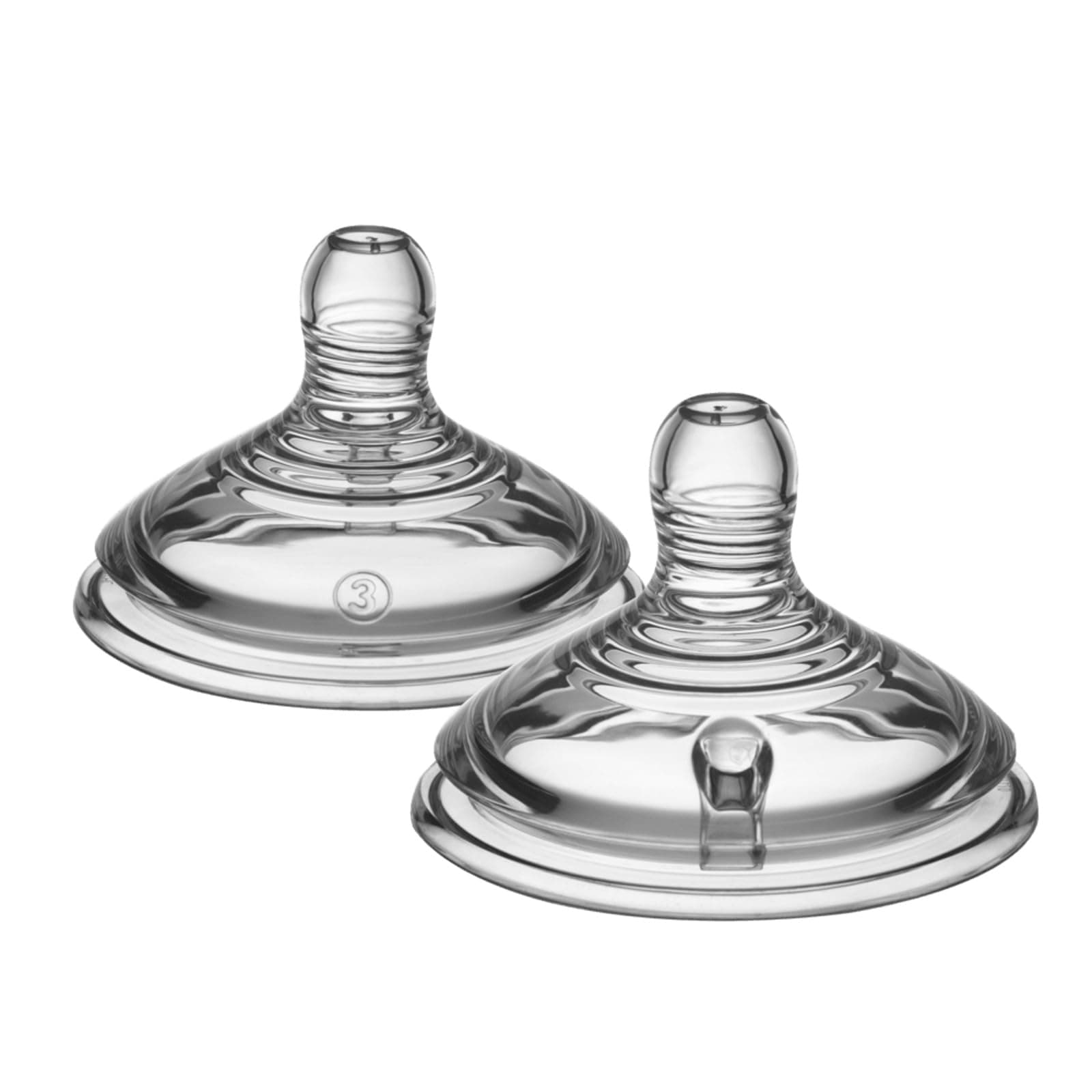 Tommee Tippee Natural Start Baby Bottle Nipples, Breast-Like for A Natural Latch, Anti-Colic Valve, Soft Silicone, Extra Slow Flow, 0+ Months, Pack of 2 Extra Slow Flow 2 Count (Pack of 1)
