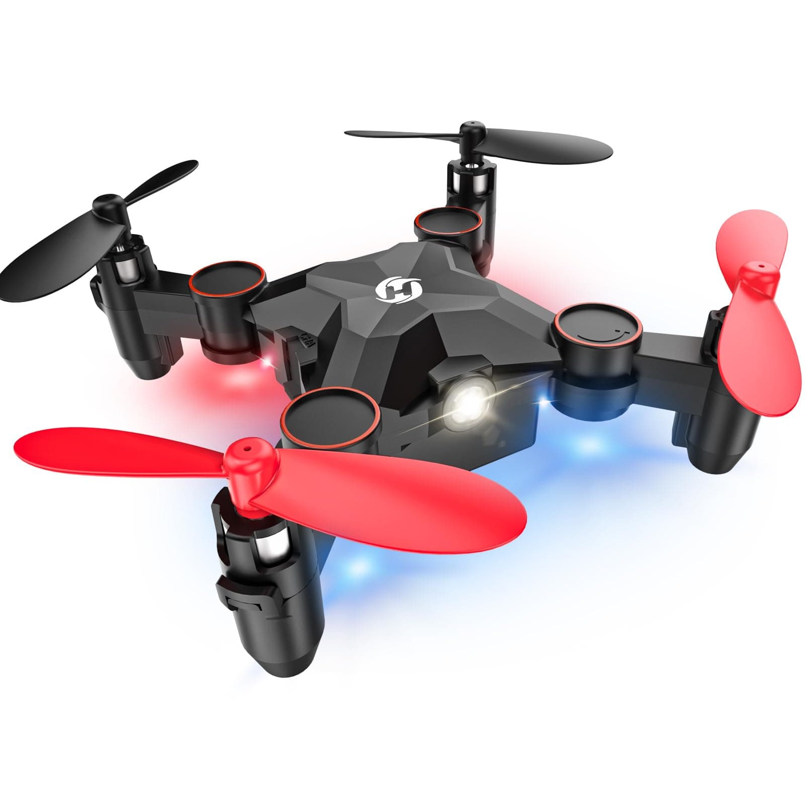 Holy Stone HS190 Foldable Mini Nano RC Drone for Kids Gift Portable Pocket Quadcopter with Altitude Hold 3D Flips and Headless Mode Easy to Fly for Beginners Red