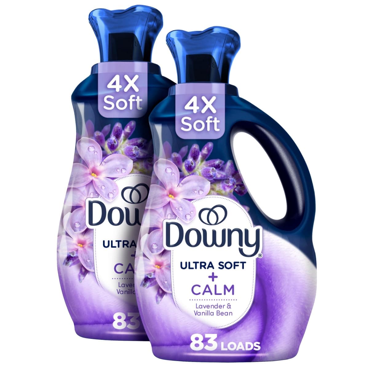 Downy Infusions Laundry Fabric Softener Liquid, CALM, Soothing Lavender and Vanilla Bean, 56 fl oz 56 Fl Oz (Pack of 2) Lavender & Vnl Bean