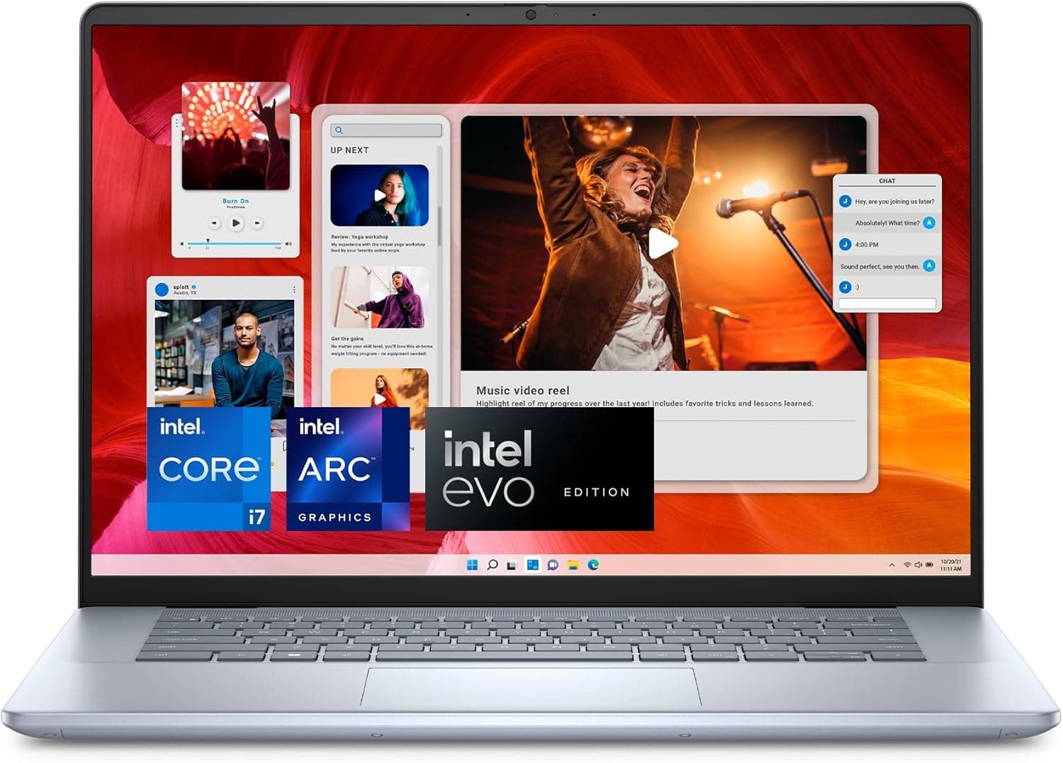 Dell Inspiron 16 Plus 7640 Laptop - 16-inch 16:10 2.5K (2560x1600) Display, Intel Core Ultra 7-155H, 16GB LPDDR5X RAM, 1TB SSD, Intel Arc Graphics, Windows 11 Pro, Onsite & Migrate Service- Ice Blue Ultra 7-155H 16 GB 1 TB Intel Arc 16.0 QHD