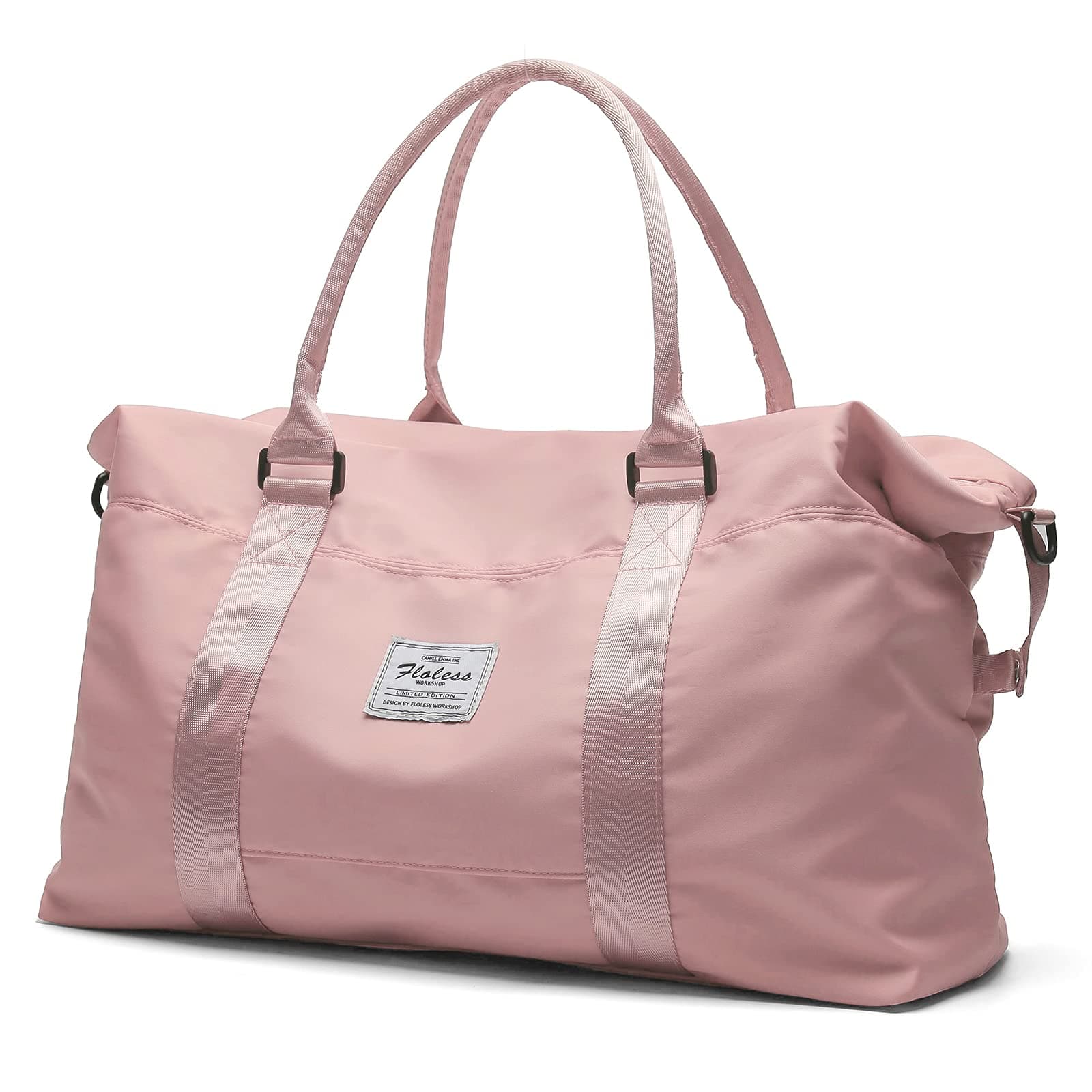 HYC00 Travel Duffel Bag,Carry-on Overnight Weekender Bags for Women,Sports Tote Gym Bag with Wet Pocket A-Pink Travel Bag