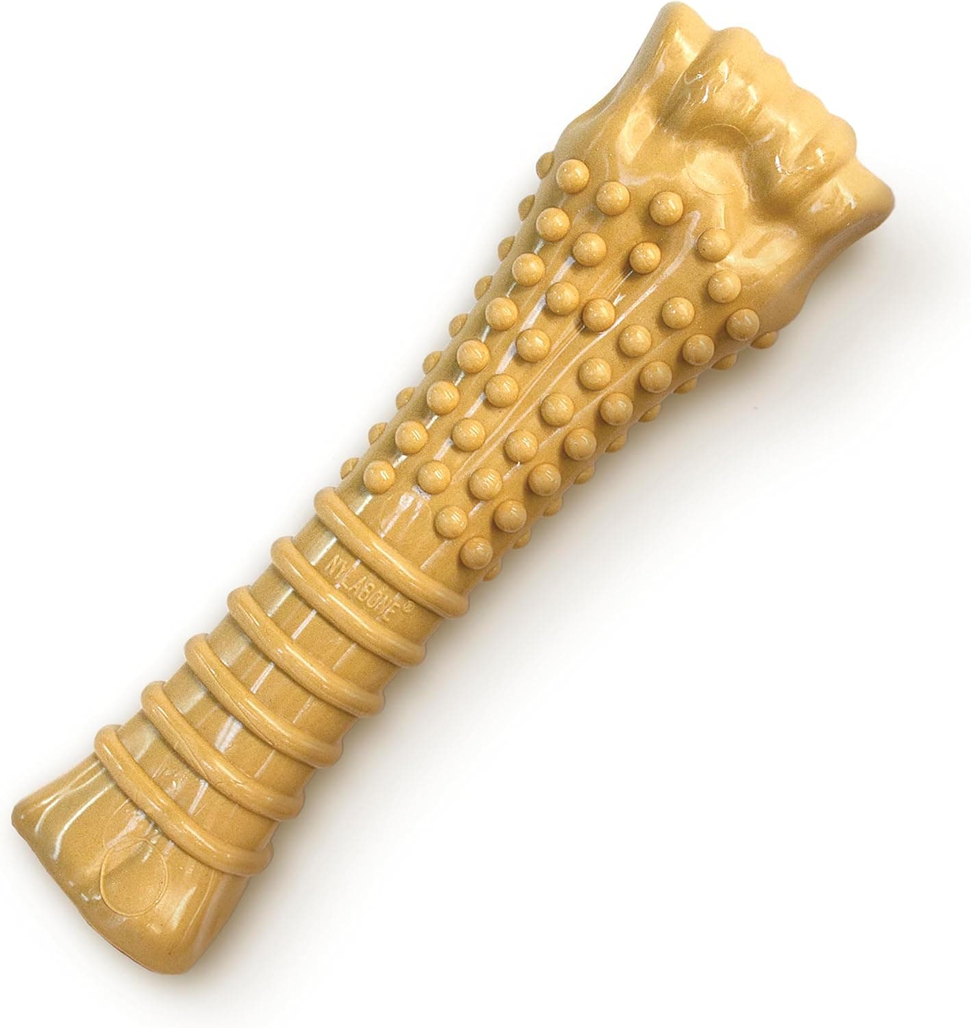 Nylabone Power Chew Textured Knuckle Bone - Dog Toys for Aggressive Chewers - Peanut Butter Chew Toy - Large Dog Chew Toys - Peanut Butter Flavor, X-Large - Over 50 Ibs. (1 Count) Peanut Butter X-Large