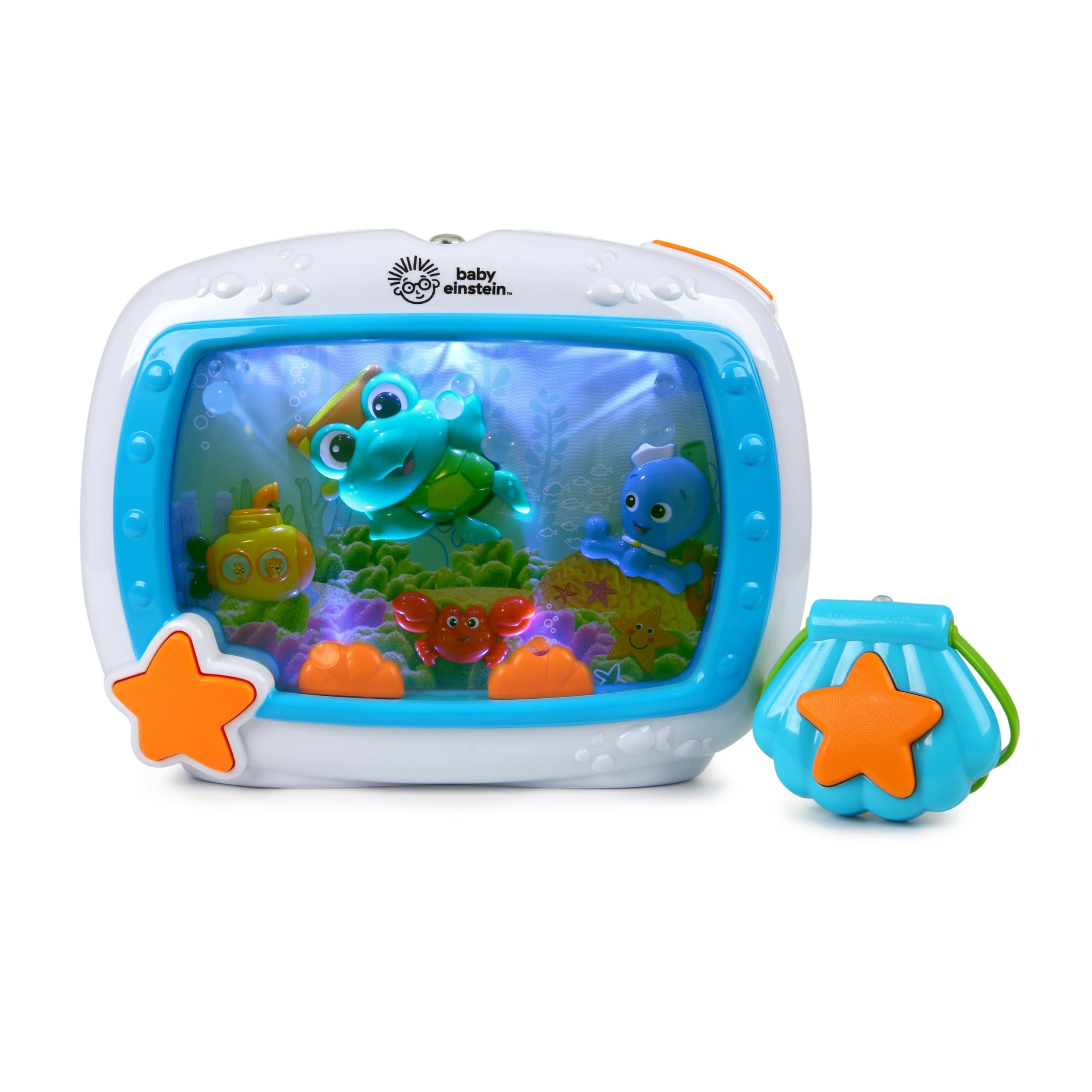 Baby Einstein Sea Dreams Soother Musical Crib Toy and Sound Machine, Newborn and up Neutral