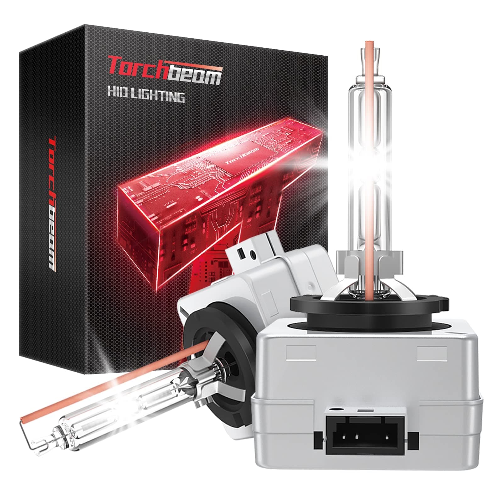 Torchbeam D3S HID Bulbs, 6000K Cool White, 35W 66340 42403 42302 (42403C1) Replace HID Xenon Bulbs, (Not fit Halogen Assembly), Pack of 2