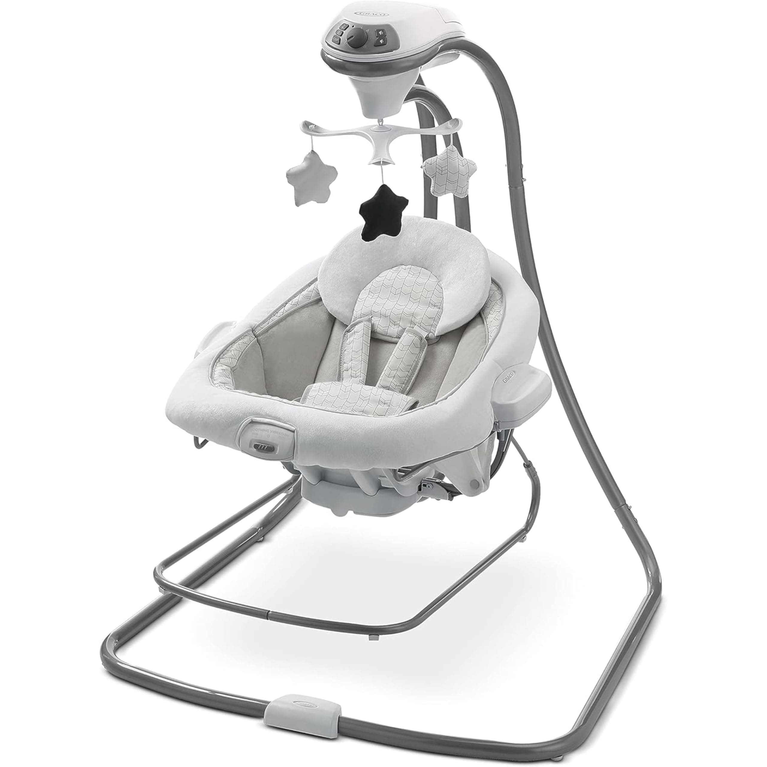 Graco DuetConnect LX Portable Baby Swing and Bouncer, Multi-Direction Baby Bouncer Seat, Multiple Swing Speeds, Redmond Bouncer + Swing Redmond