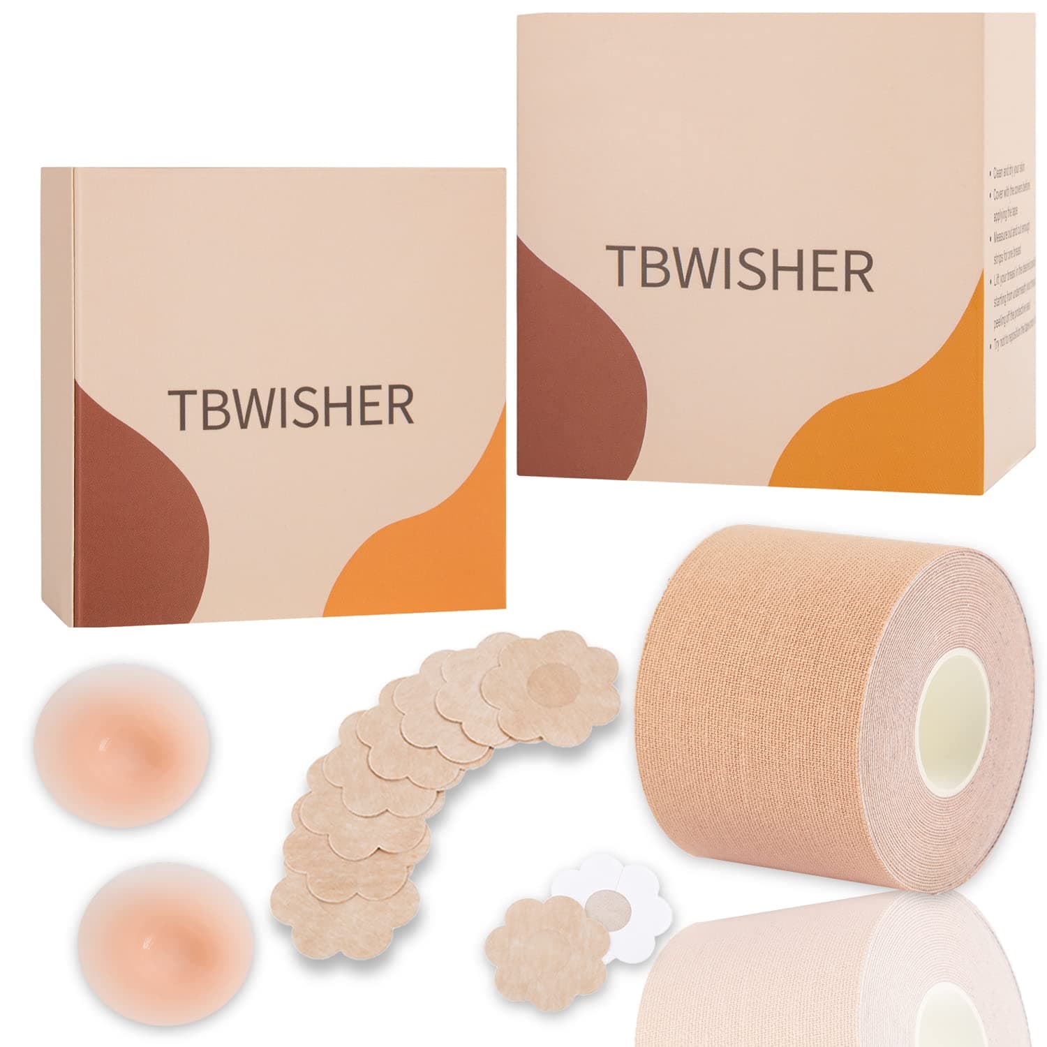 Boob Tape for Breast Lift Boobytape -Sticky Body Tape for Push up & Shape - Achieve Chest Brace Lift & Contour of Breasts - Waterproof Sweat-Proof Bob Tape…