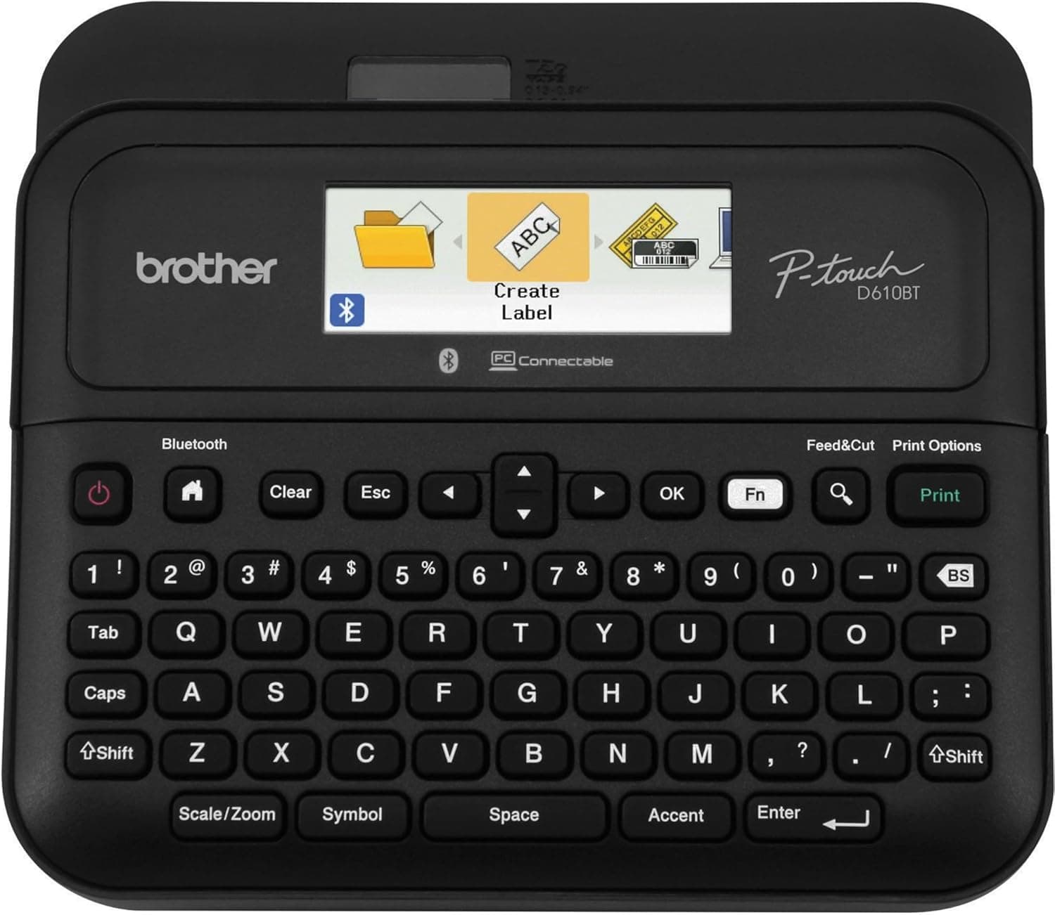 Brother P-touch PT- D610BT Business Professional Connected Label Maker | Connect and Create via Bluetooth® on TZe Label Tapes up to ~1 inch Standard