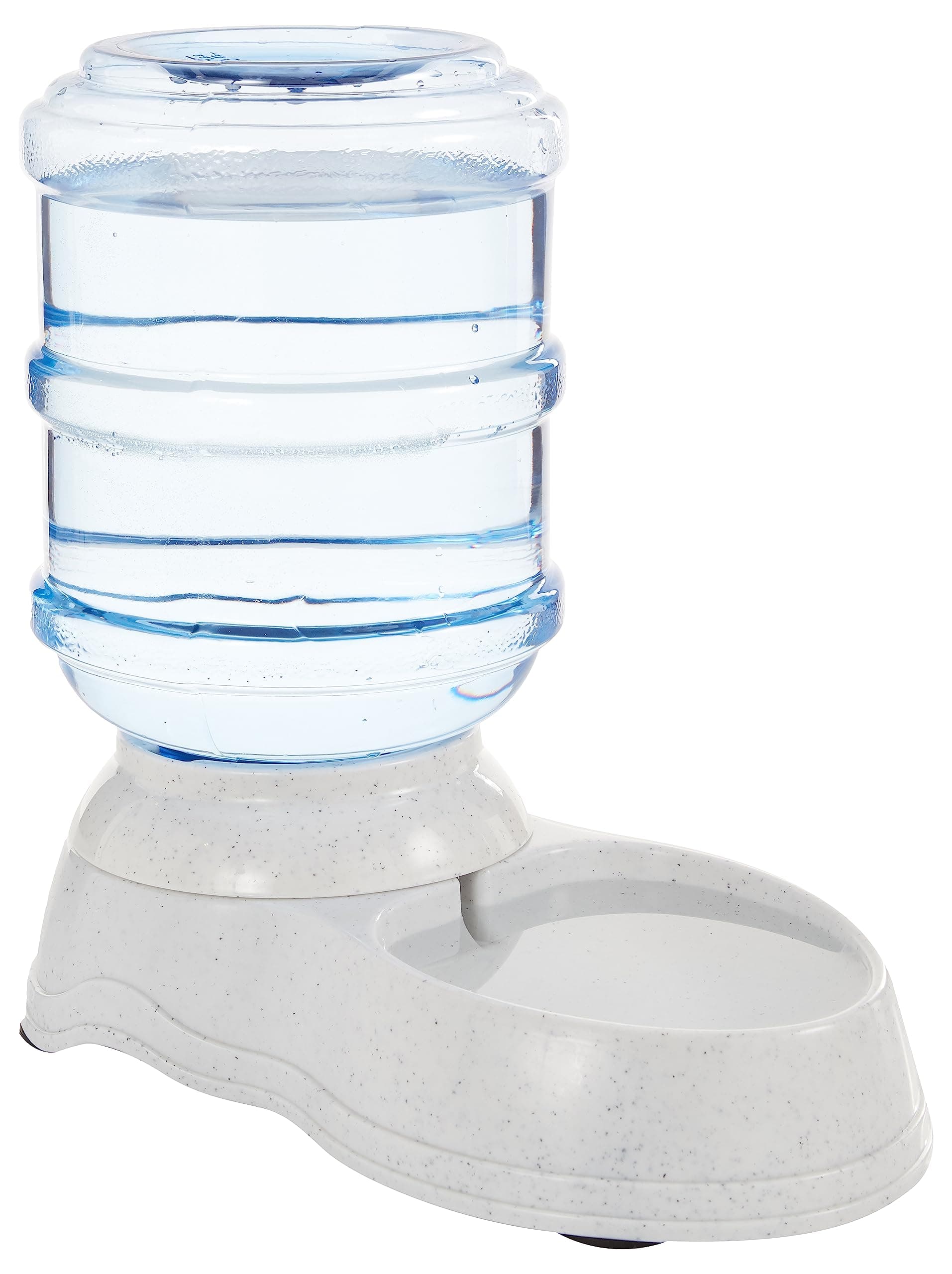Amazon Basics Gravity Pet Water Dispenser for Cat, Dog, 1 gallon Capacity, Small, Gray Waterer Small