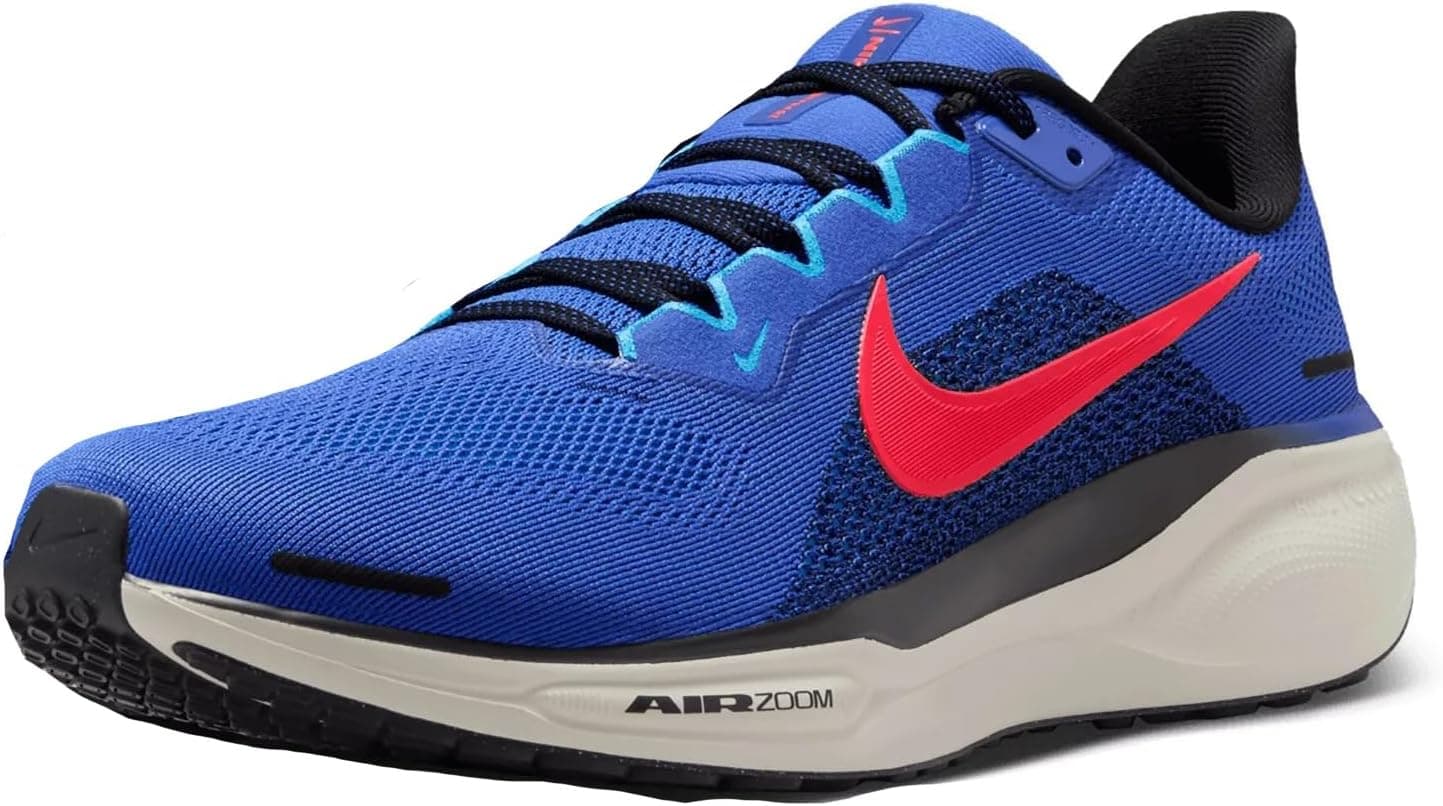 Nike Men's Pegasus 41 Running Shoes 11.5 Astronomy Blue Hot Punch Black