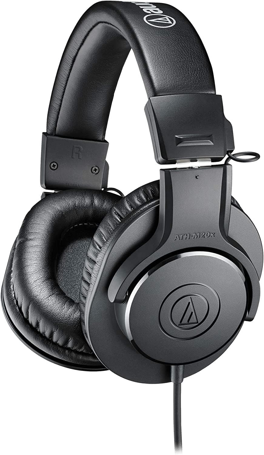 Audio-Technica ATH-M20x Professional Studio Monitor Headphones, Black Black Wired