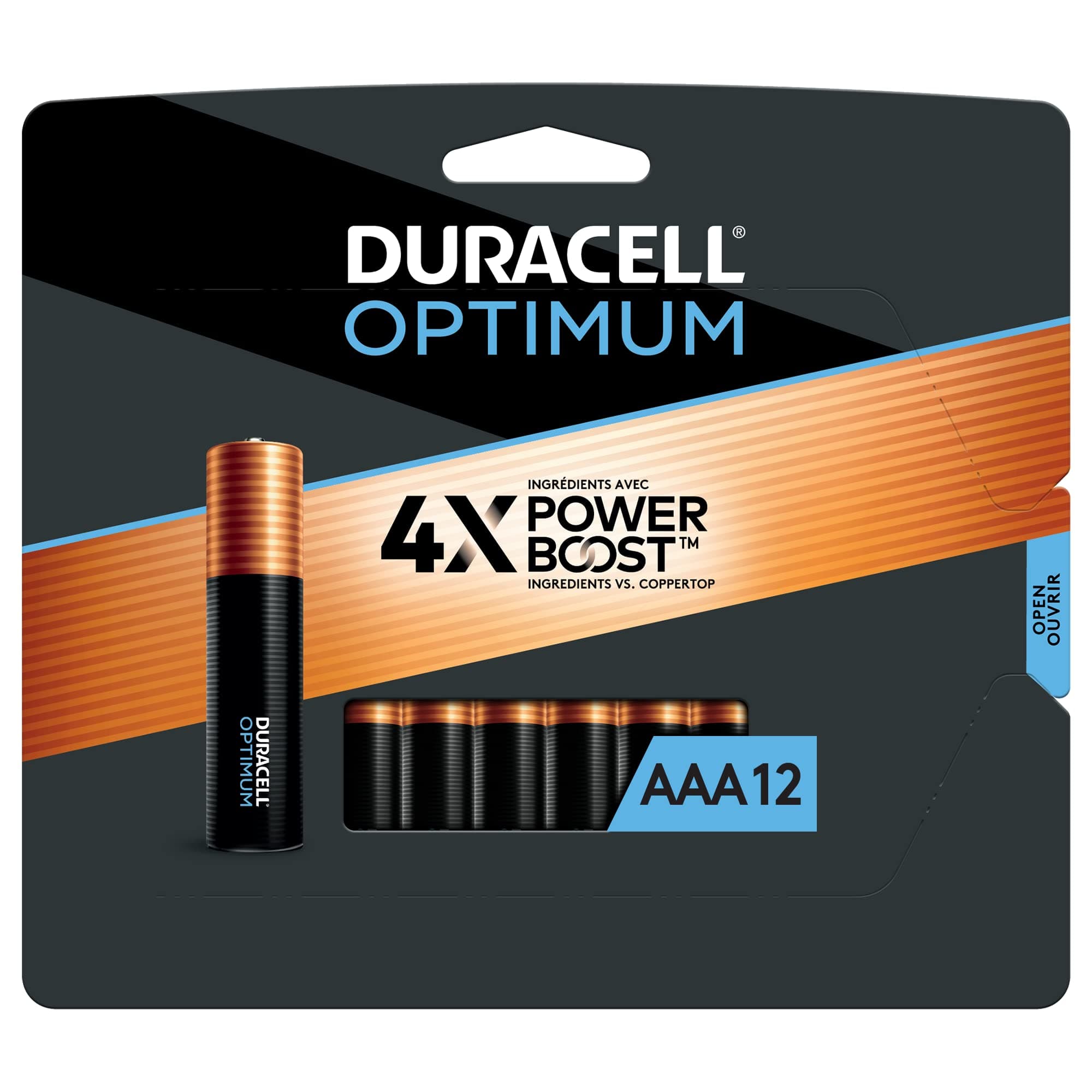 Duracell Optimum AAA Batteries with Power Boost Ingredients, 12 Count Pack with Long-lasting Power, All-Purpose Alkaline AAA Battery for Household and Office Devices 18 Count