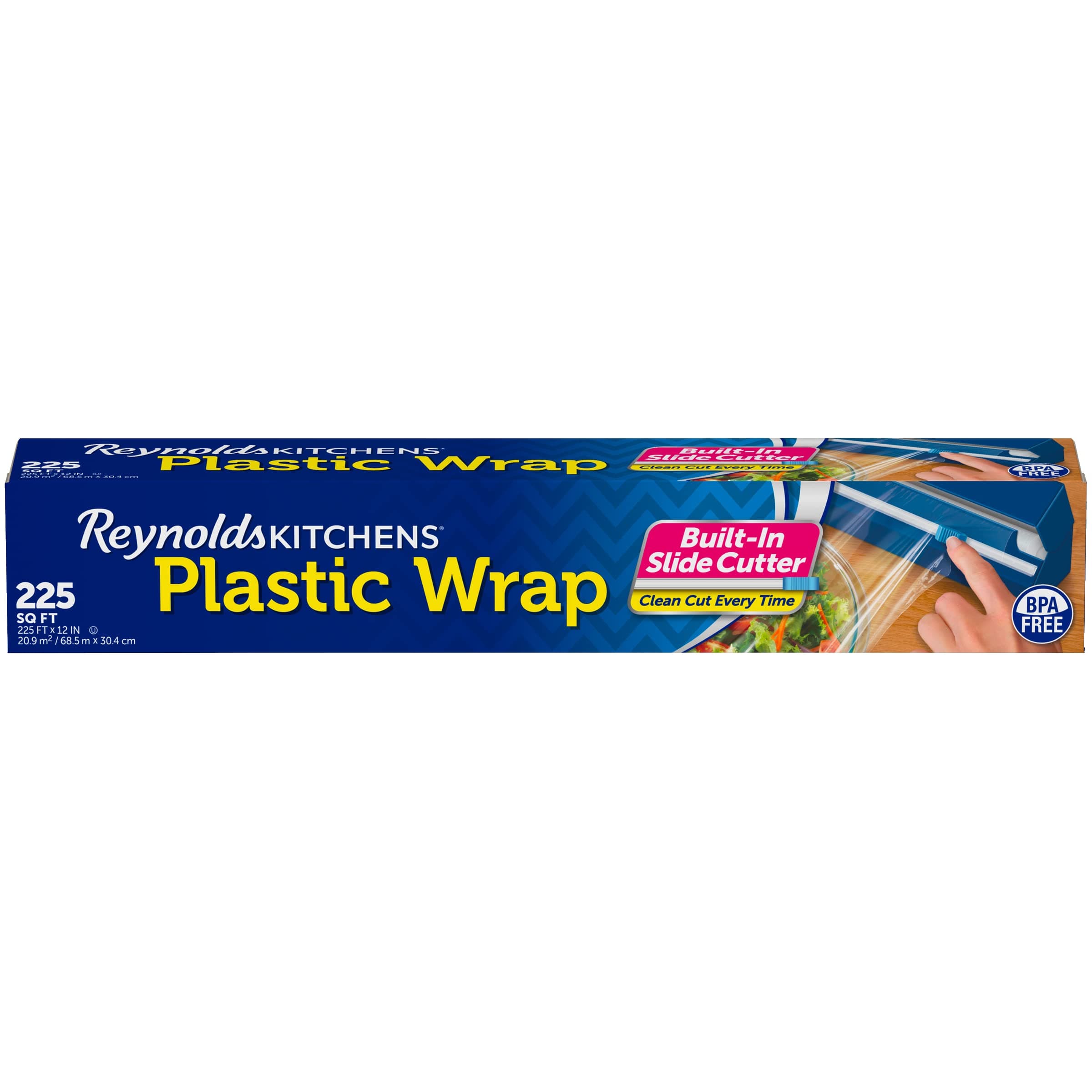 Reynolds Kitchens Quick Cut Plastic Wrap, 225 Square Feet Plastic Wrap - 225 Sq Ft