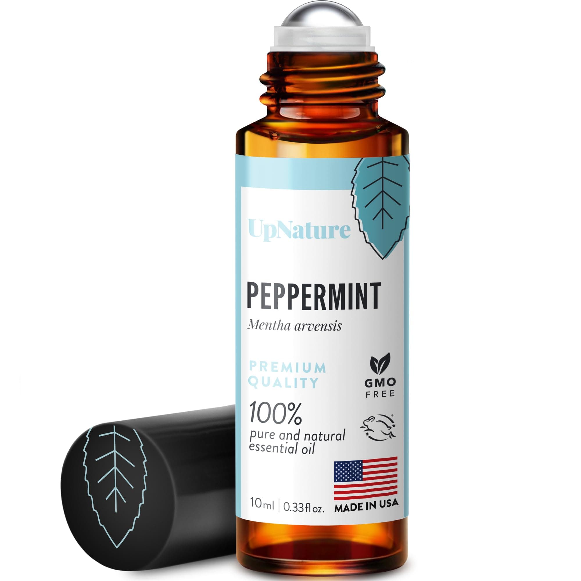 UpNature Peppermint Essential Oil Roll On - Natural Nausea Morning Sickness Relief for Pregnant Women - Pregnancy Must Haves Rollerball Roller Peppermint 0.33 Fl Oz (Pack of 1)