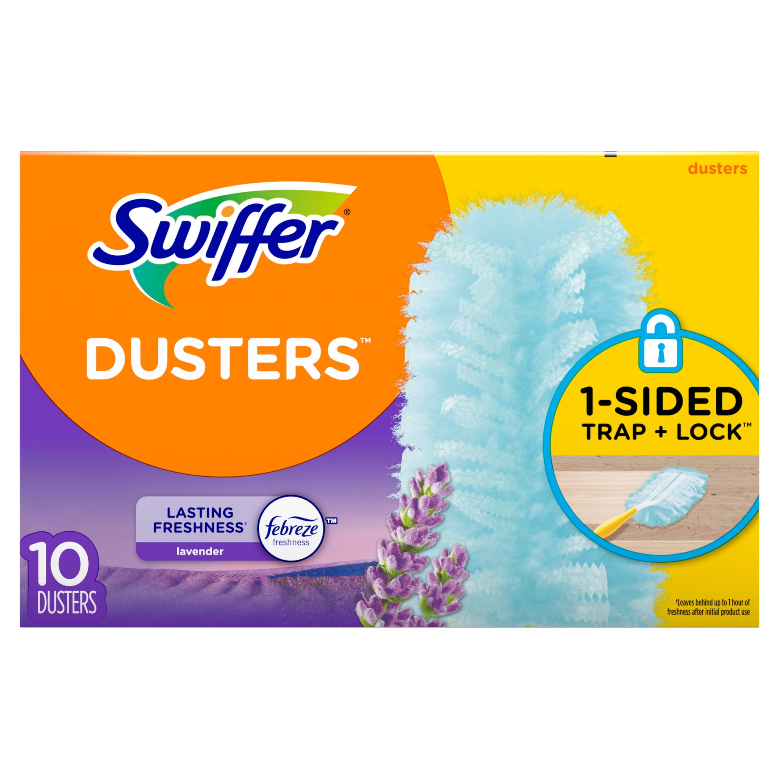 Swiffer Dusters Multi-Surface Duster Refills, Lavender Scent, 10 ct 10 Count (Pack of 1)