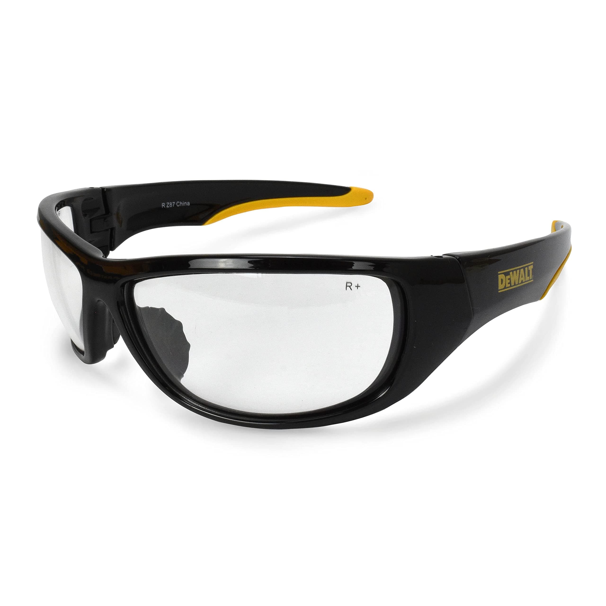 Dewalt Dominator Safety Glasses Dpg94 Unisex Adult Non Slip Polarized Mirrored Rubber Full Rim One Size