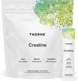 THORNE Creatine - Micronized Creatine Monohydrate Powder - Support for Muscles & Cognitive Function* - for Women & Men - Unflavored - NSF Certified for Sport - 5 g per Serving - 30 Servings Unflavored 30 Servings (Pack of 1)