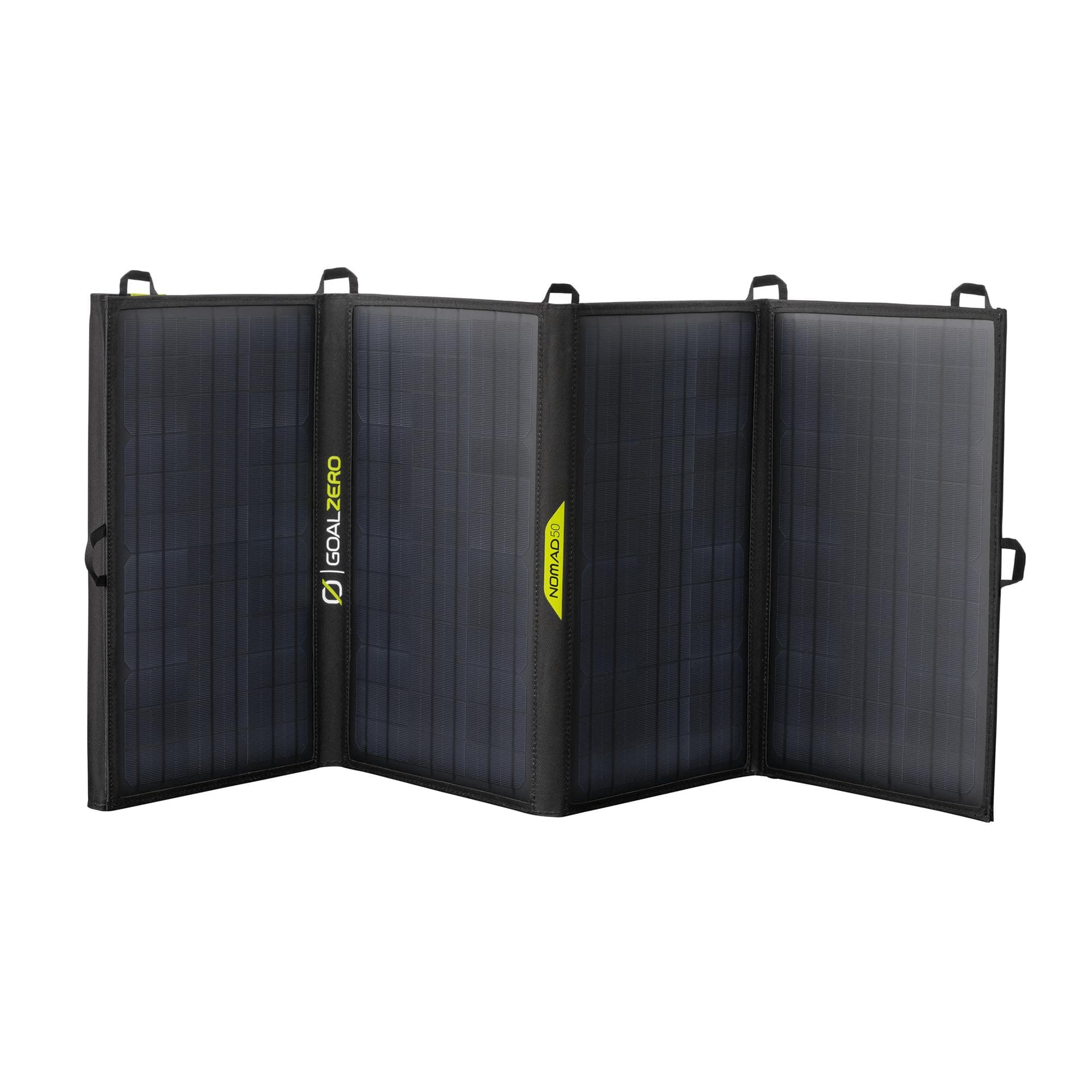 Goal Zero Nomad 50, Foldable Monocrystalline 50 Watt Solar Panel with 8mm + USB Port, Portable Charger for Yeti Power Generator and Banks. Lightweight 18-22V 50W