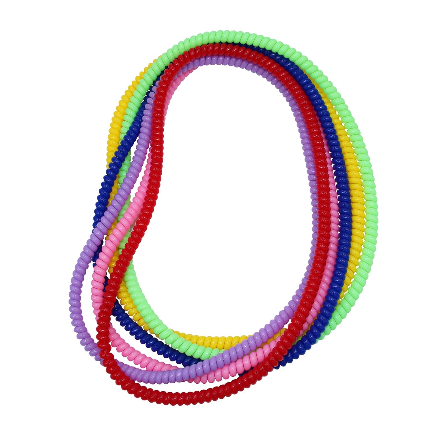 Sensory Chew Necklace for Boys and Girls, 6 Pack Stretch Chewing Necklaces for Kids with Autism ADHD SPD, Oral Motor Aids Baby Chew Toys Reduce Fidgeting for Kids Chewer (6) Rainbow