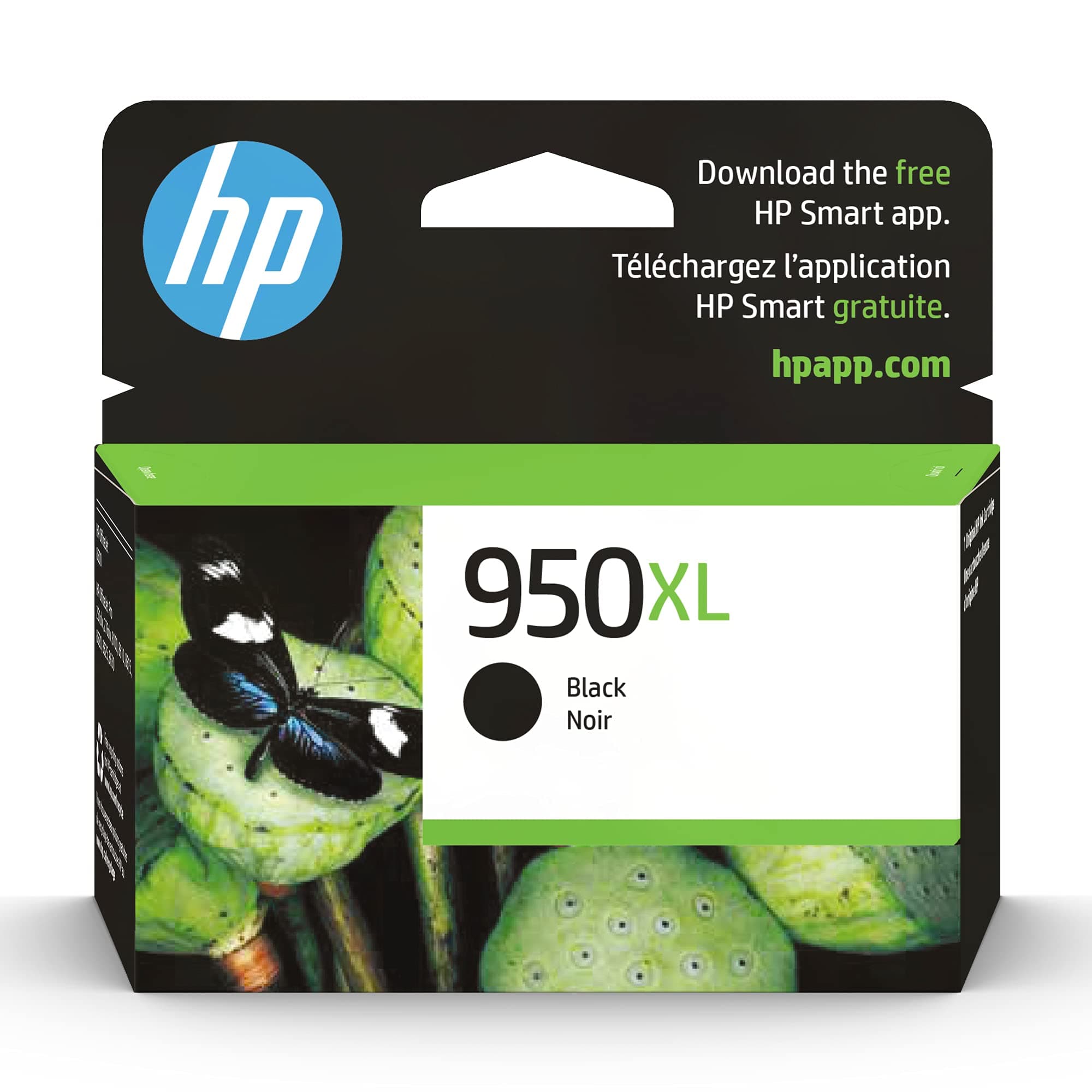 HP 950XL Black High-yield Ink Cartridge for HP Printers | Works with Printer Series: OfficeJet 8600, OfficeJet Pro 251dw, 276dw, 8100, 8610, 8620, 8630 | Eligible for Instant Ink | CN045AN