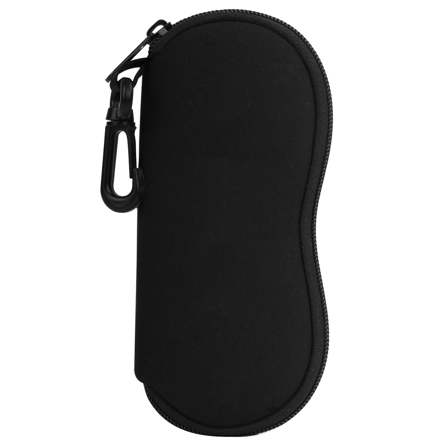 MoKo Sunglasses Soft Case Ultra Light Neoprene Zipper Eyeglass Case for Men Women Aa-black