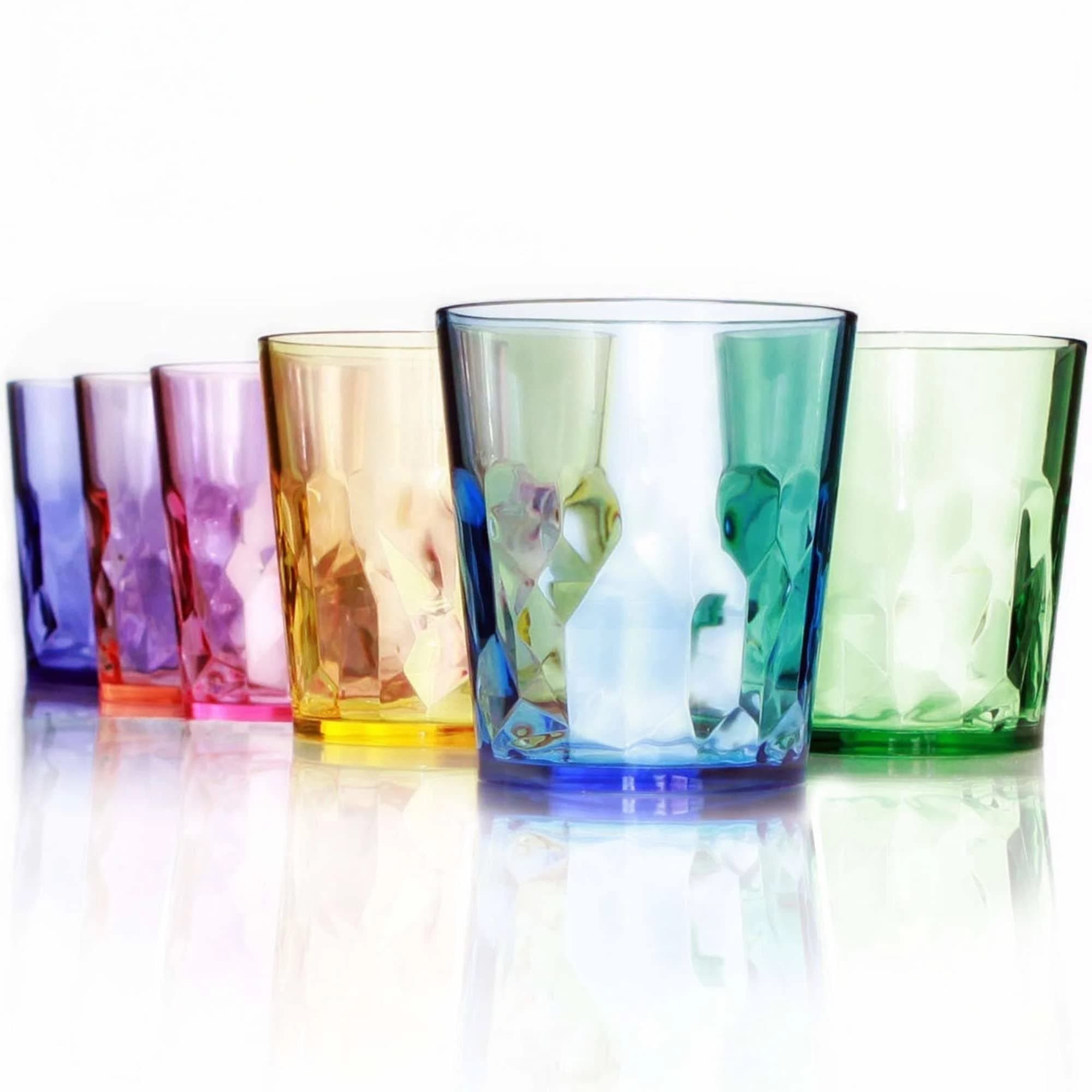 SCANDINOVIA - 13oz Unbreakable Premium Drinking Glasses Set of 6 - Made in Japan - Super Grade Acrylic Plastic - Perfect for Gifts - Dishwasher Safe - Cups Reusable Drinkware Tumblers Kids