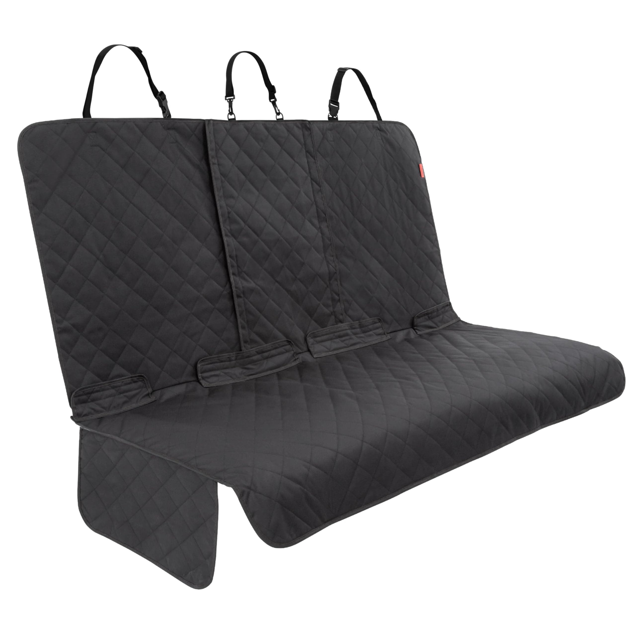 Lusso Gear Dog Car Seat Cover - Waterproof Non-Slip Car Back Seat Protector - Rear Car Seat Cover for Dogs - Universal Fit for Sedans Trucks SUVs - Scratchproof Backseat Car Cover - Machine Washable - Premium Edition - Black