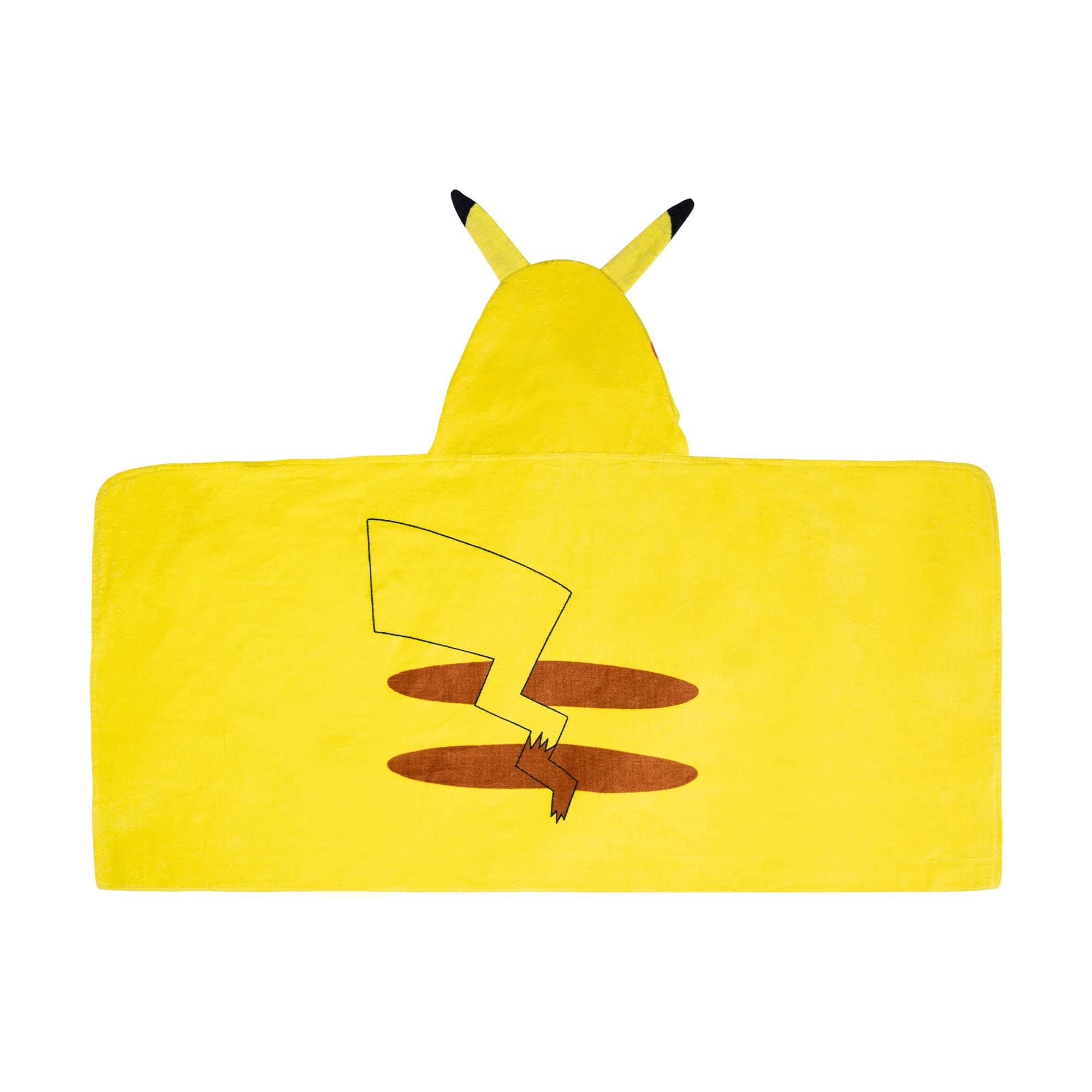 Pokemon Pikachu Bath and Beach Soft Cotton Terry Hooded Towel Wrap, 24" x 50" Franco Kids Pokemon Pikachu 24 in x 50 in