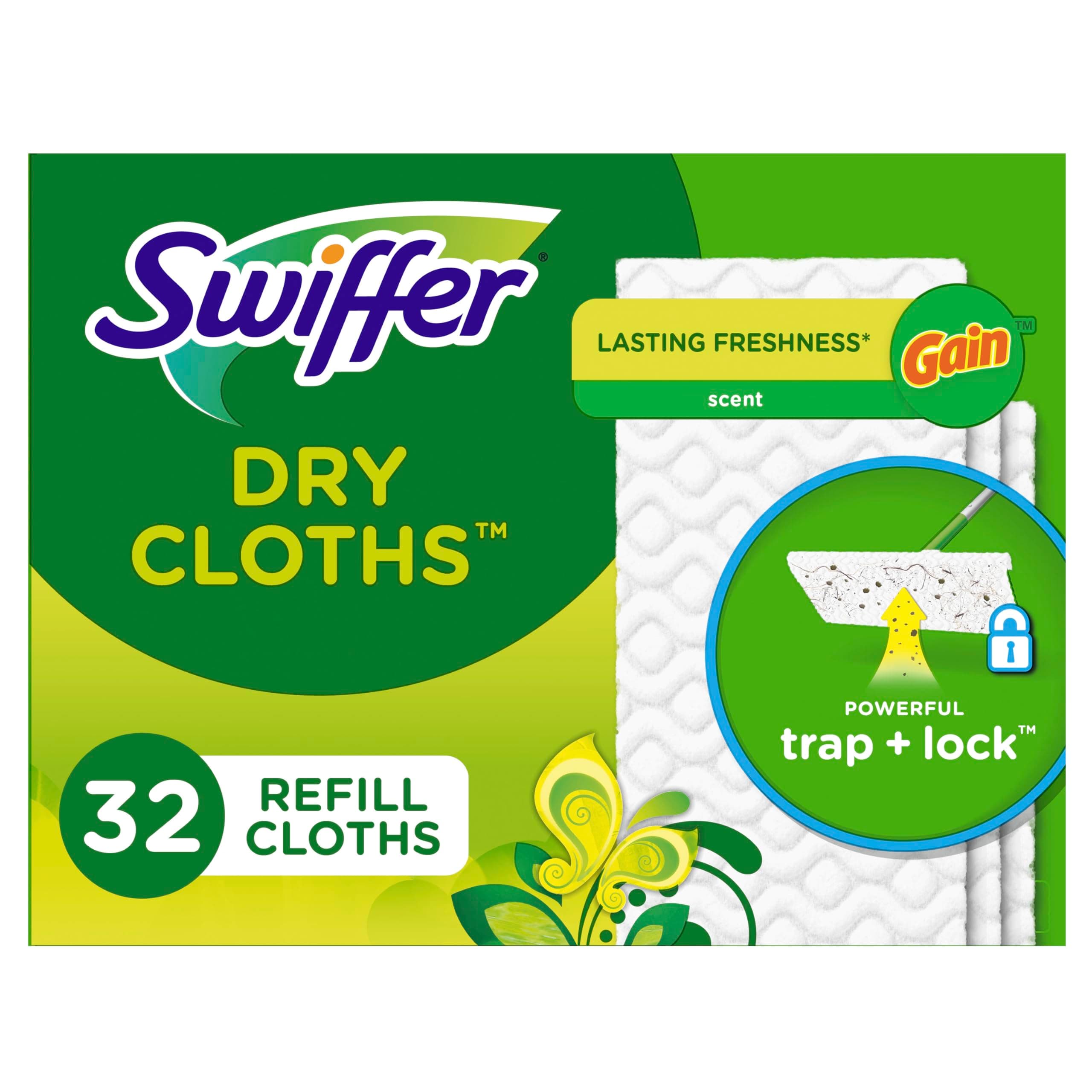 Swiffer Sweeper Dry Sweeping Cloth Refills, Gain Original, 32 Count Gain Original 32 Count (Pack of 1)