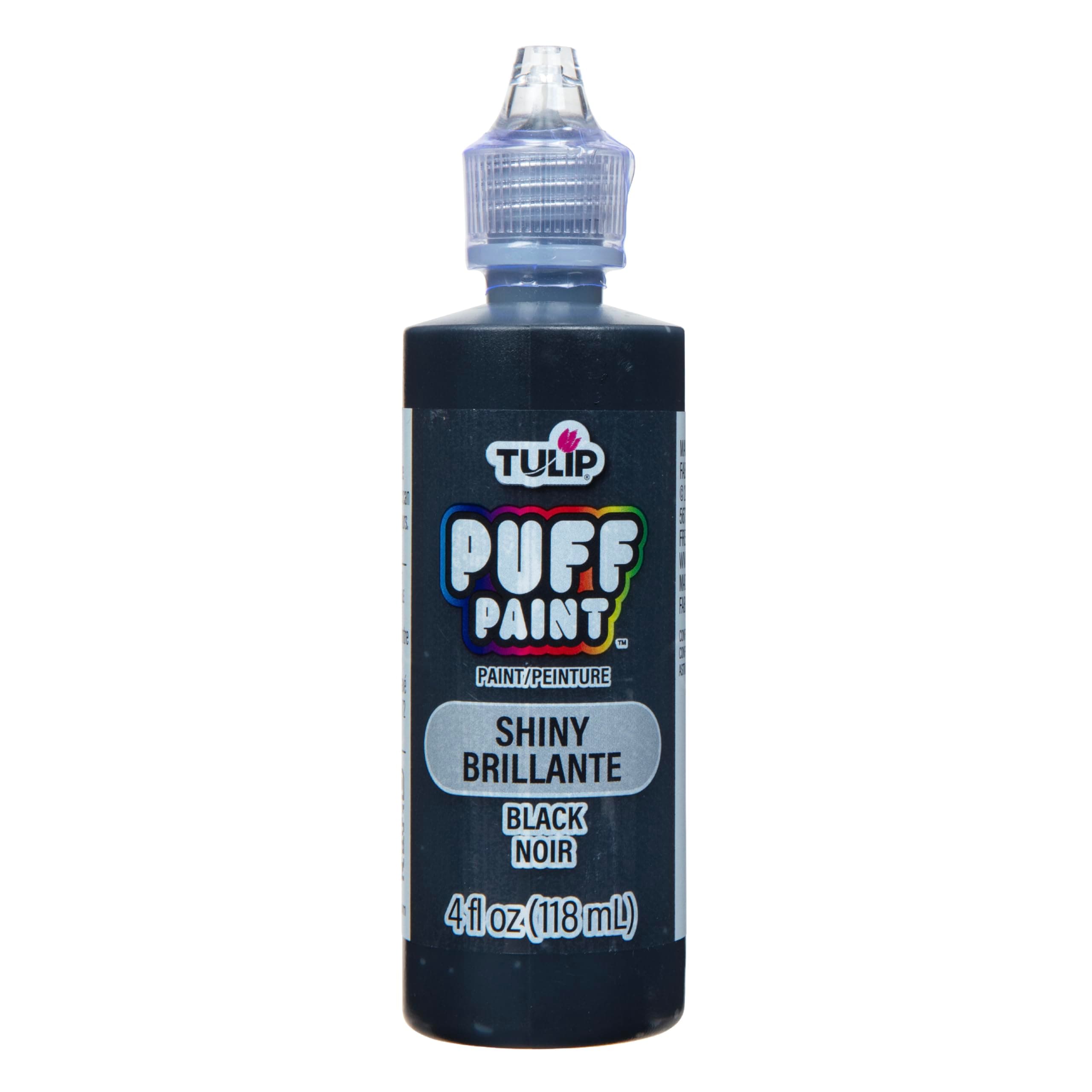 Tulip 41401 Dimensional Fabric Paint 4oz Slick Black 4 Fl Oz (Pack of 1) SHINY BLACK
