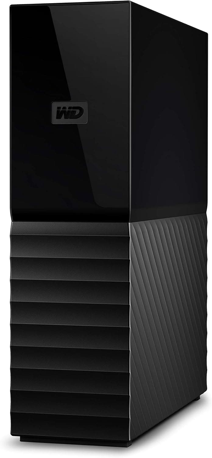 WD 14TB My Book Desktop External Hard Drive, USB 3.0, External HDD with Password Protection and Backup Software - WDBBGB0140HBK-NESN Single Drive 14TB