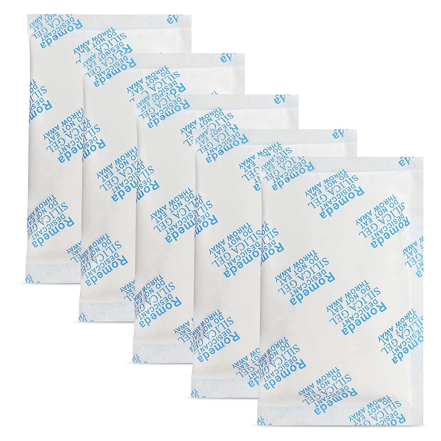 15 Pcs 20 Gram Silica Gel Packs, Transparent Desiccant, Desiccant Packets for Storage, Moisture Packs for Spices Jewelry Shoes Boxes Electronics Storage 15PCS