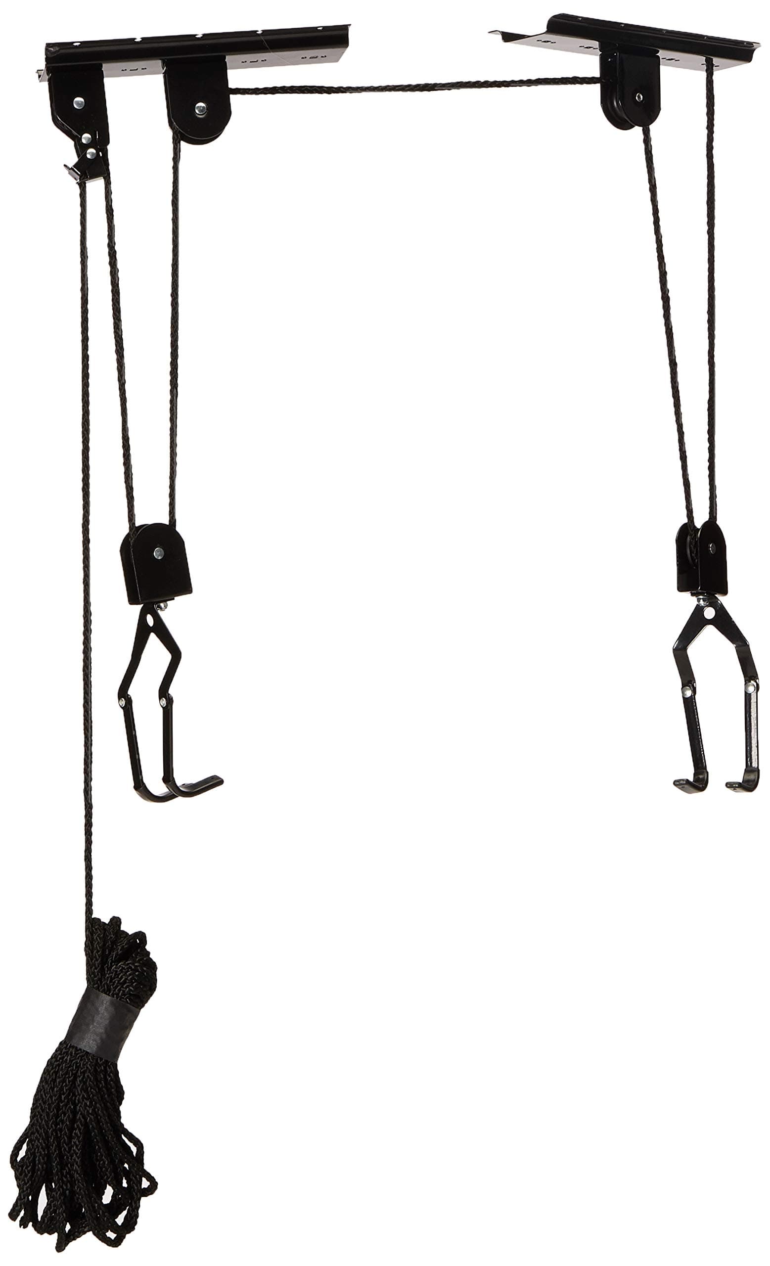 Bike Hanger - Overhead Hoist Pulley System with 100lb Capacity for Bicycles or Ladders - Secure Garage Ceiling Storage by Rad Sportz 4-Pack