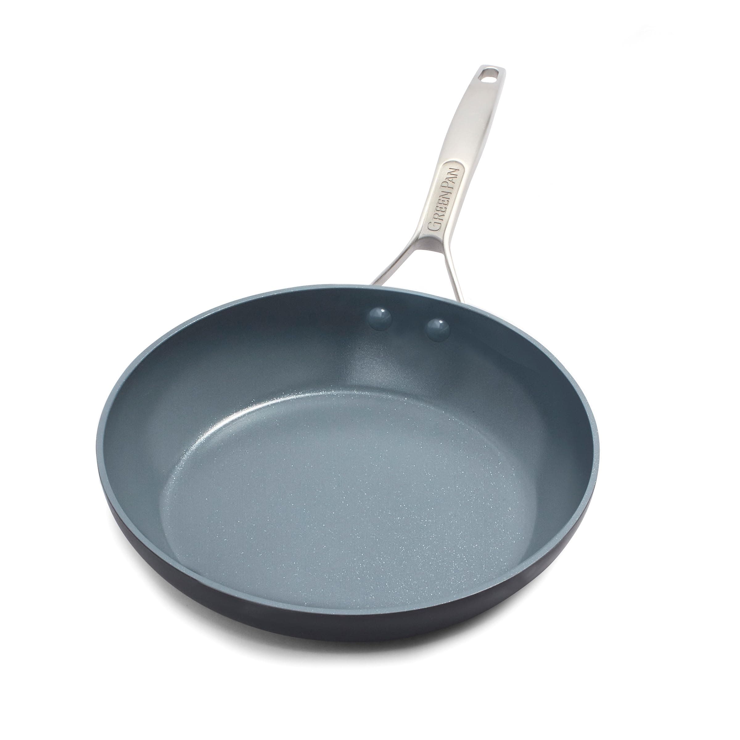 GreenPan Paris Pro Hard Anodized Healthy Ceramic Nonstick, 10" Frying Pan Skillet, PFAS-Free, Dishwasher Safe, Grey 10" Frying Pan Skillet Nonstick