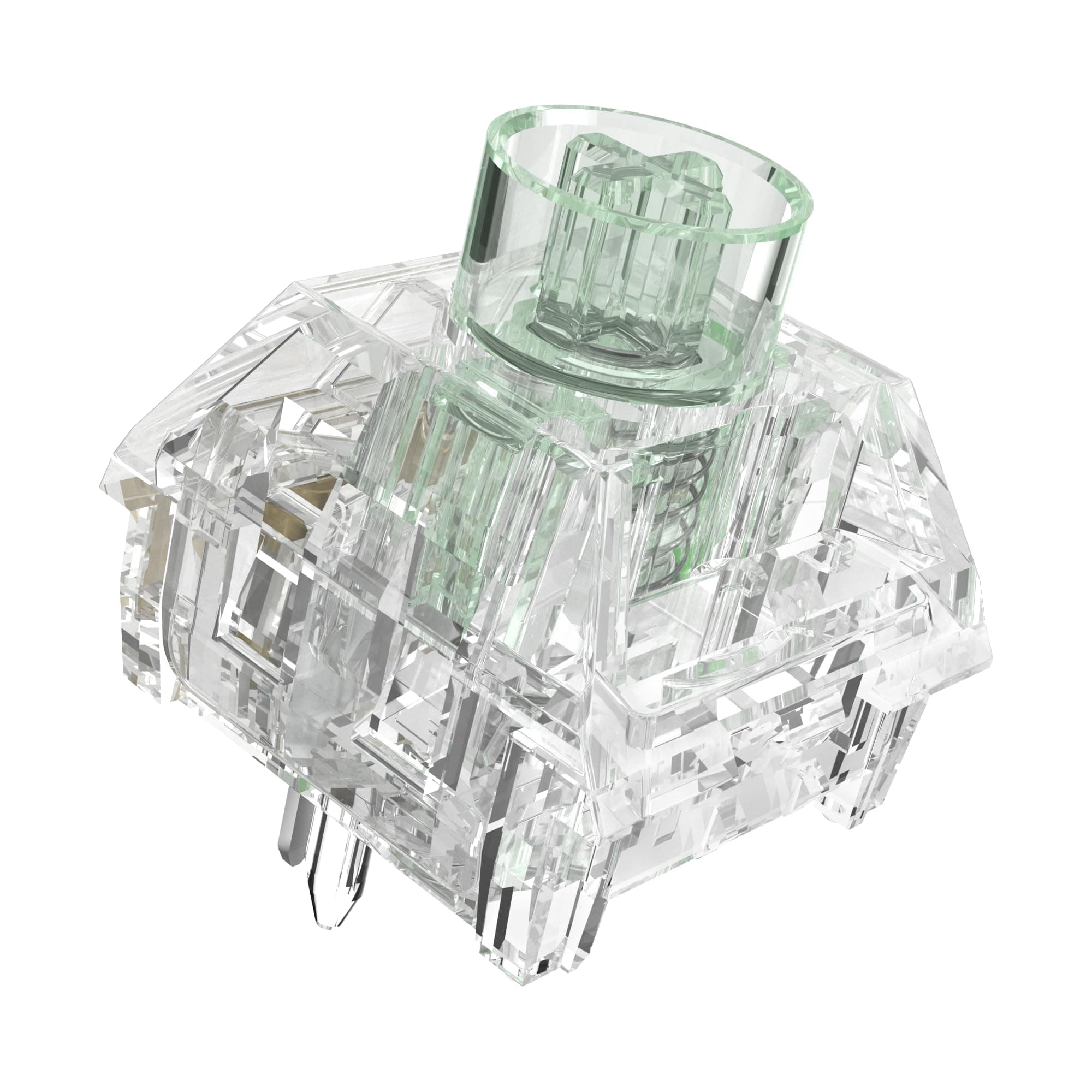 Kailh Box Jellyfish PRO Fully Transparent RGB Clicky Mechanical Keyboard(Jade Jellyfish 108pcs)