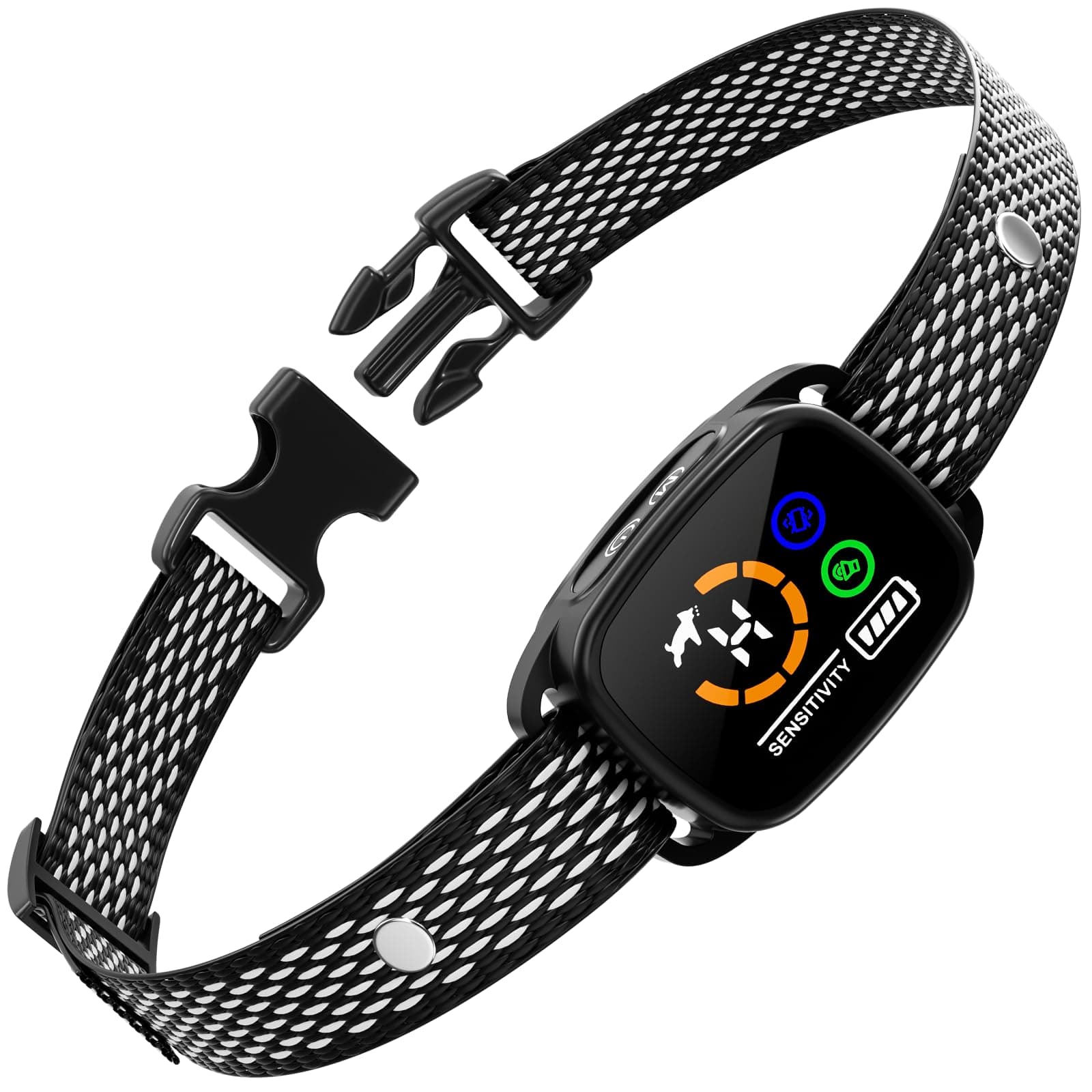 Bark Collar for Small Dogs 5-15lbs, No Shock Small Dog Bark Collar, Rechargeable Shockless Smart Anti Barking Collar with 6 Adjustable Sensitivity Beep Vibration for Small Medium Dogs